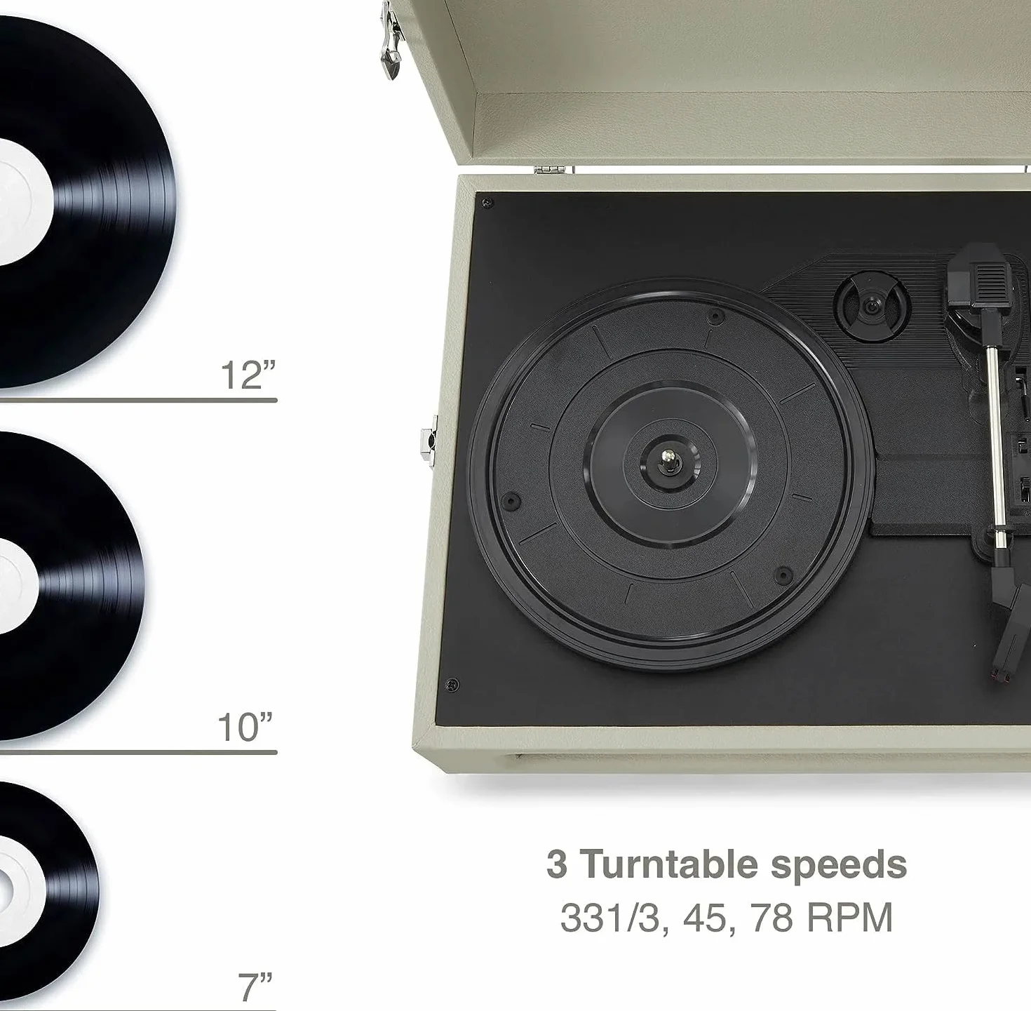 Crosley CR8017B-DU4 Voyager Bluetooth rozdzielacz płyt - światło dune