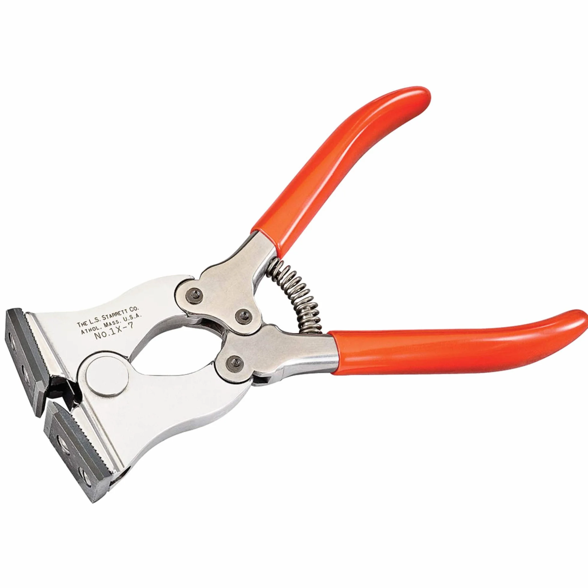 Starrett Szczypce 1X-7 z regulowaną szczęką i stalową szczęką z węglików spiekanych, rozmiar 7", maksymalna średnica drutu 0,080"