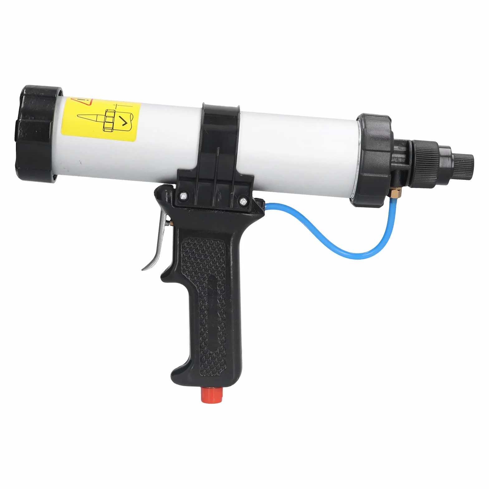 ASHATA Profesjonalny Pneumatyczny Pistolet do Uszczelniania z Regulatorem Ciśnienia Powietrza – 310 Ml Zasilany Powietrzem Pistolet do Klejenia ze Stopu Aluminium, Zapewniający precyzyjną kontrolę