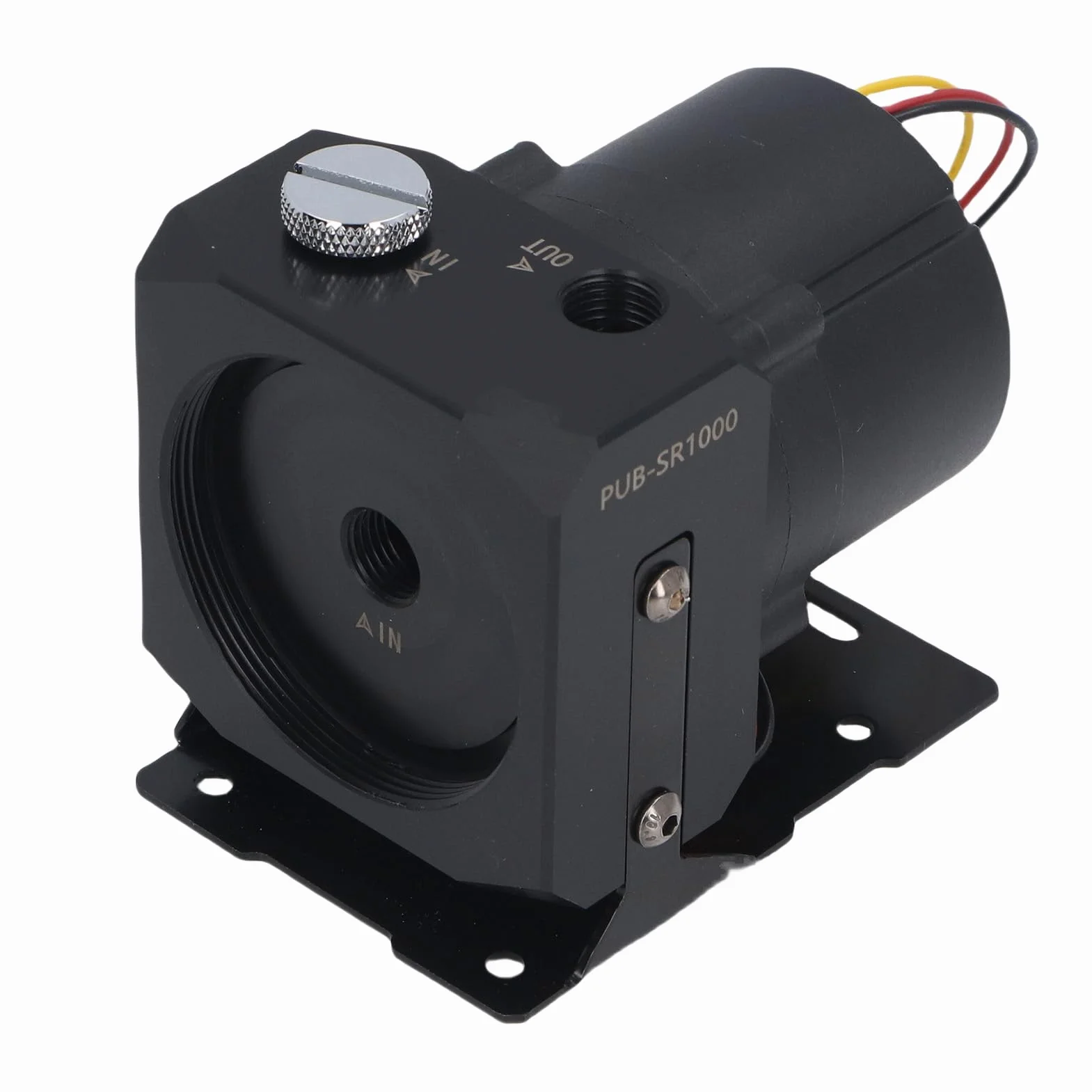 Aramox Pompa Chłodzenia wodą, ABS Pompa Chłodzenia wodą Komputera 1200L H 6M Podnoszenie 18W Regulacja Prędkości G1 2 Porty do Gier Komputerowych i Wysokowydajnych Systemów