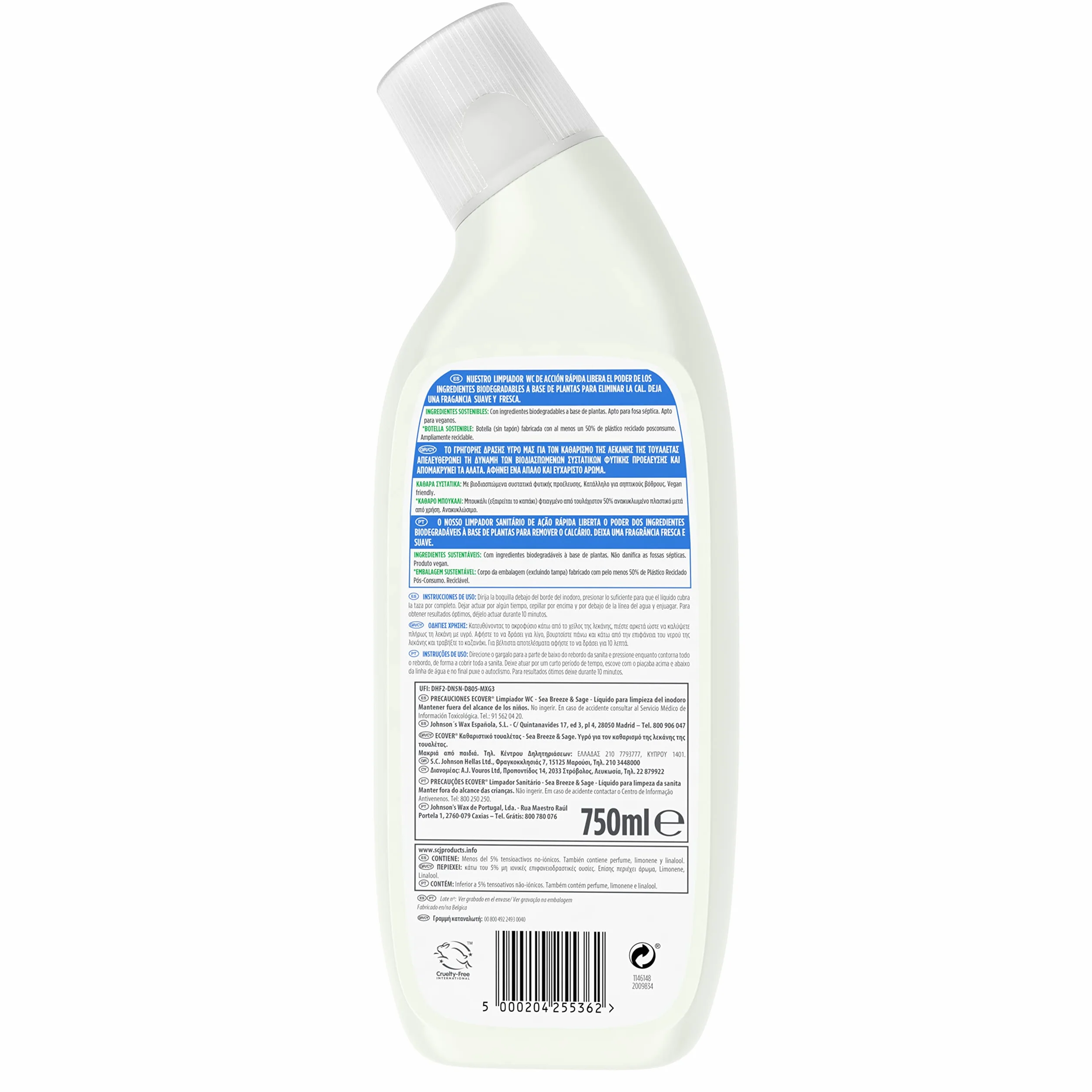 ECOVER Limpiador Wc Antical Ocean produkt do pielęgnacji 750 ml