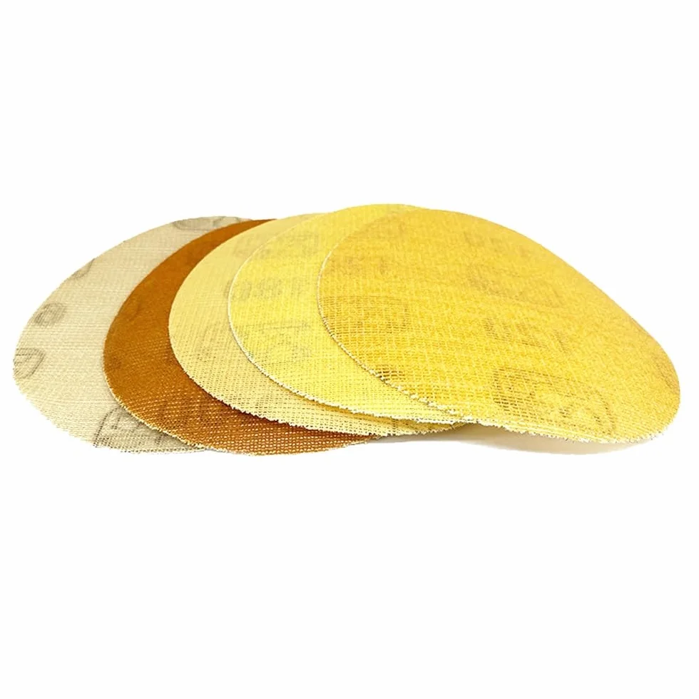 Tarcze szlifierskie z siatką 125 mm – 5-calowe podkładki szlifierskie z haczykiem i pętelką do szlifowania bezpyłowego – Papier ścierny o ziarnistości 60–3000, zapobiegający blokowaniu(150grit 50pcs)