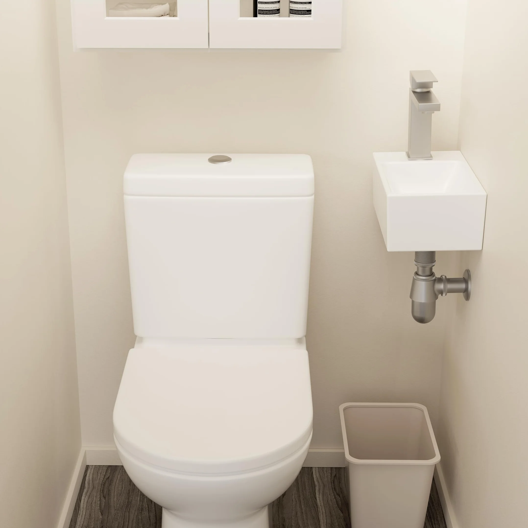 KES Ceramiczna umywalka łazienkowa do mycia rąk, mała umywalka do szatni prostokątny zlew lewy otwór na kran, 30 cm x 16 cm porcelana ceramiczna biała, BWS100L
