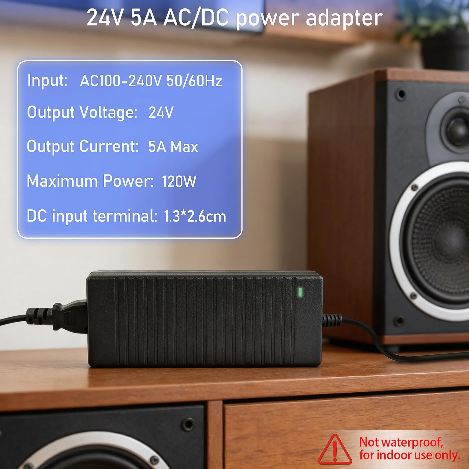 Zasilacz 24 V, 5 A, 120 W DC 24 V o niskim natężeniu, zasilacz do taśm LED 24 V, silnik krokowy, kontroler PLC, inteligentny silnik kurtynowy