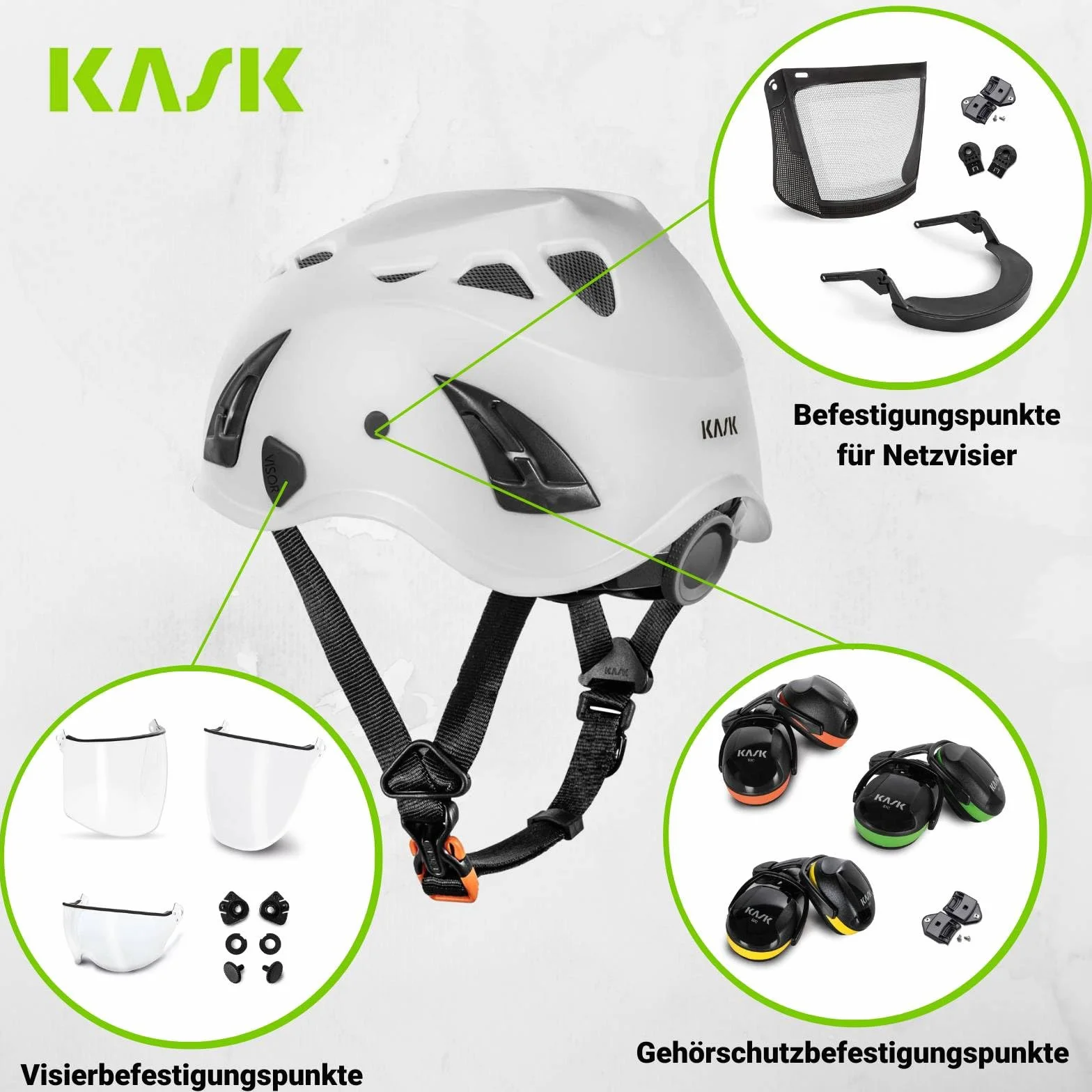 KASK Kask ochronny Superplasma AQ biały | kask roboczy | kask na plac budowy | koło obrotowe | EN397