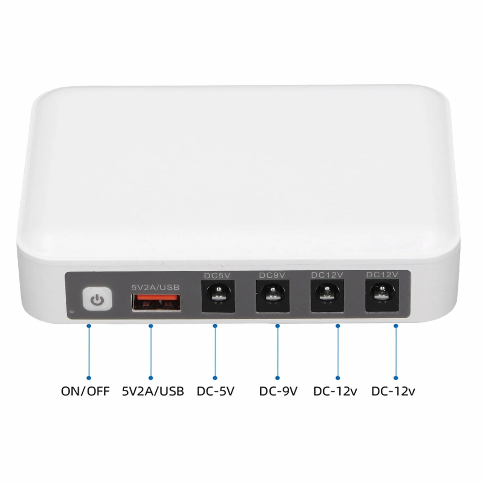 Mini UPS 6000 MAh Duża pojemność DC 5V 9V 12V Wyjście Wiele Strażników Router UPS Modem Backup Modem Bezpieczeństwo Kamera Nieprzepuszczalna Zasilanie (wtyczka UE)