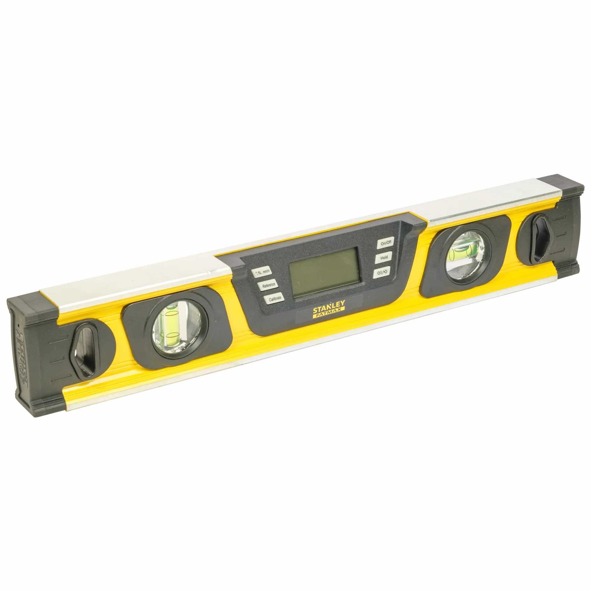 Stanley Pochyłomierz FatMax (cyfrowa poziomica w stopniach|procent mm/m, długość 40 cm, wyświetlacz LCD) 0-42-063