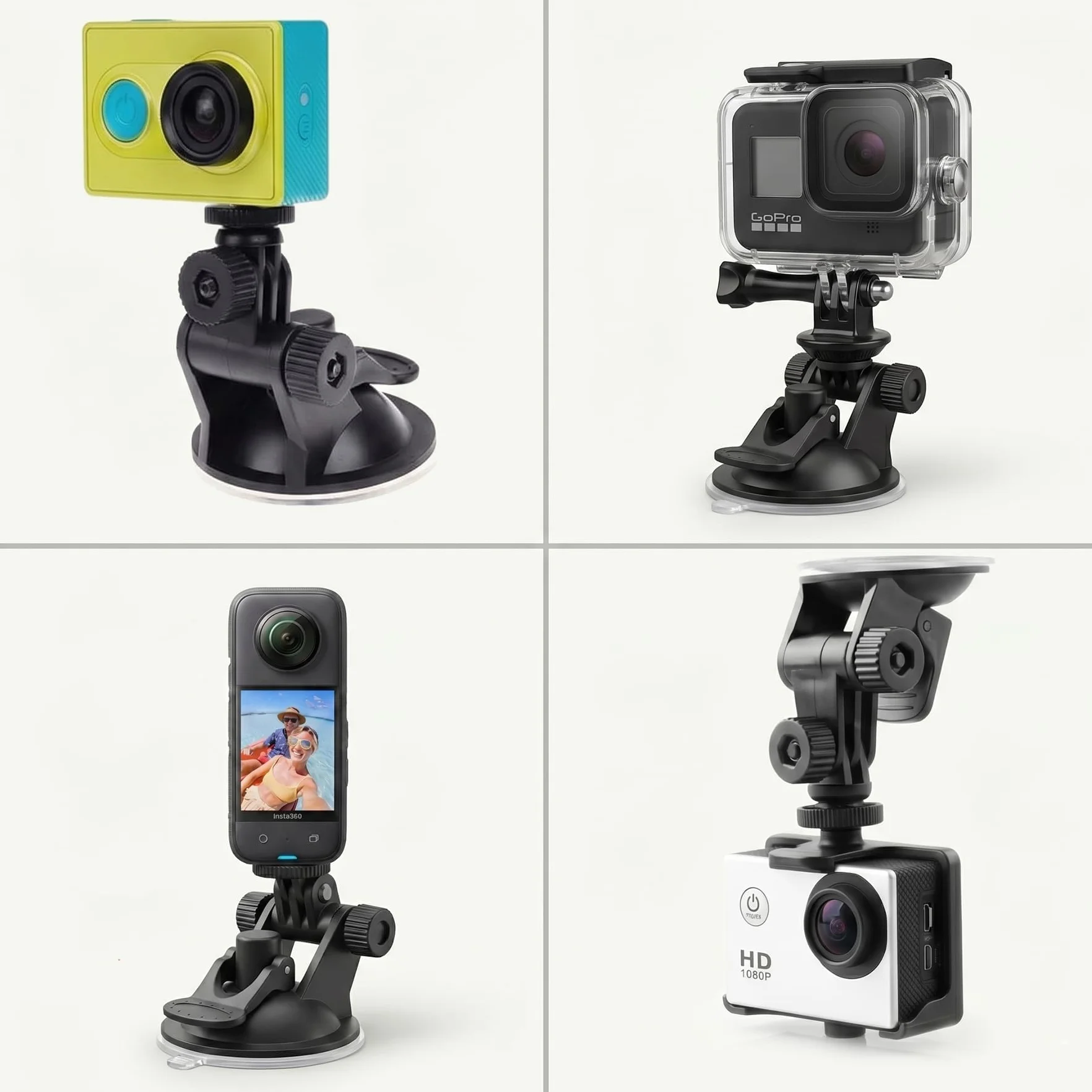 Samochodowy uchwyt na szybę GPS z przyssawką do kamery samochodowej wspornik stojak do Gopros SJCAM Xiaomi Yi 4K Micro SLR