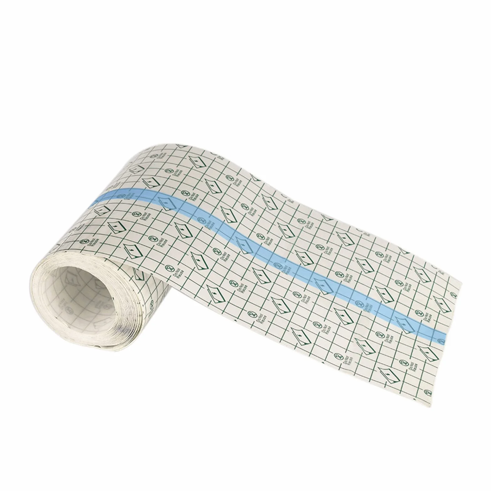 Przezroczysty bandaż wodoodporny plaster pod prysznic skompresowana folia bandażowa na rany antyalergiczny bandaż na szyję, plecy, ramiona, nadgarstki, uda, kolana (5 cm x 10 m)