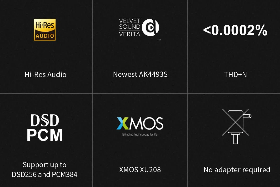 TOPPING DX1 DAC i wzmacniacz słuchawkowy DSD256 PCM384 AK4493S XMOS XU208 srebrny