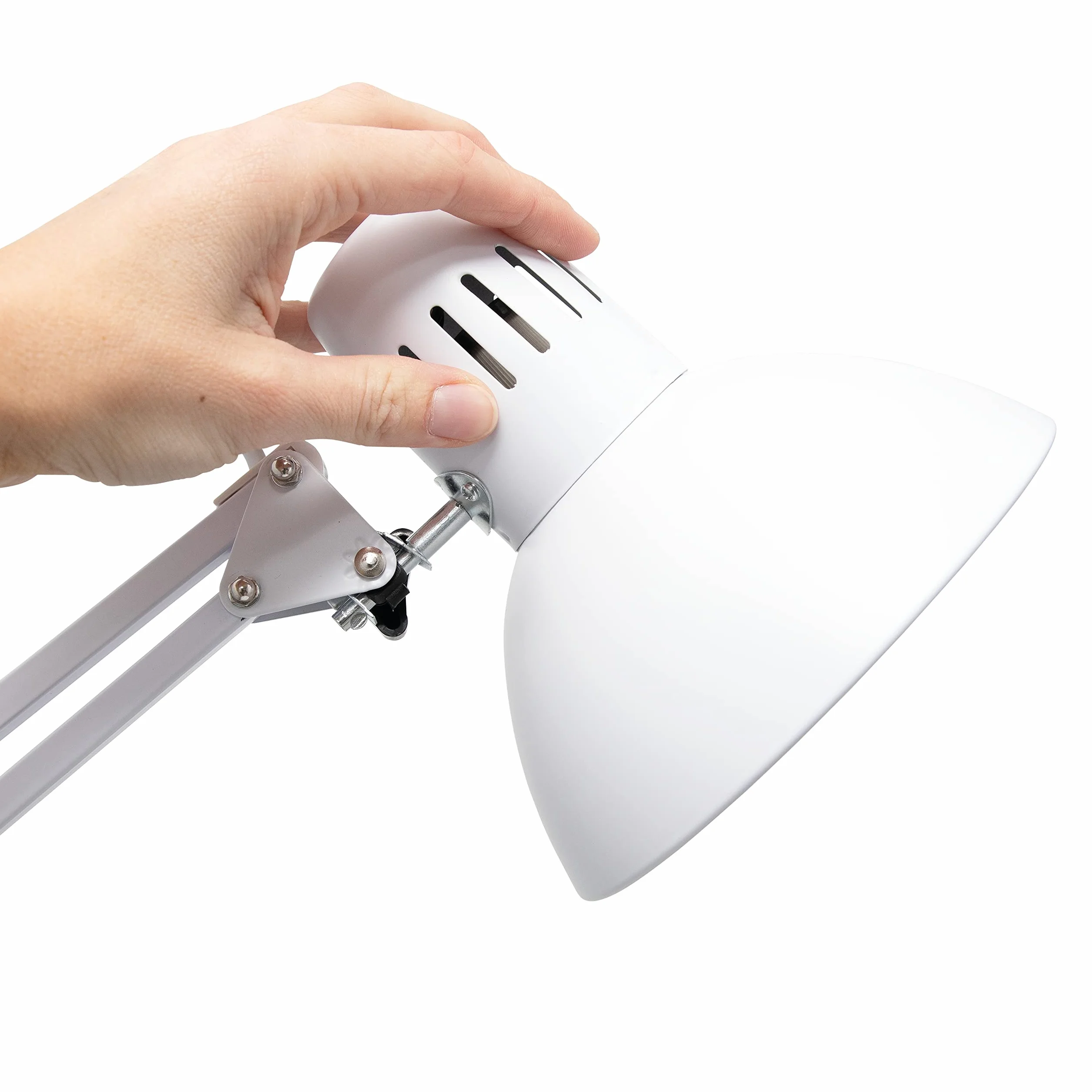 MAUL Lampa Biurkowa MAULstudy Regulowana Lampa Zaciskowa z Ramieniem Przegubowym do Biura i Biurka Elegancka Lampa Biurkowa Led z Metalu Ekskluzywne Żarówki Led Biała