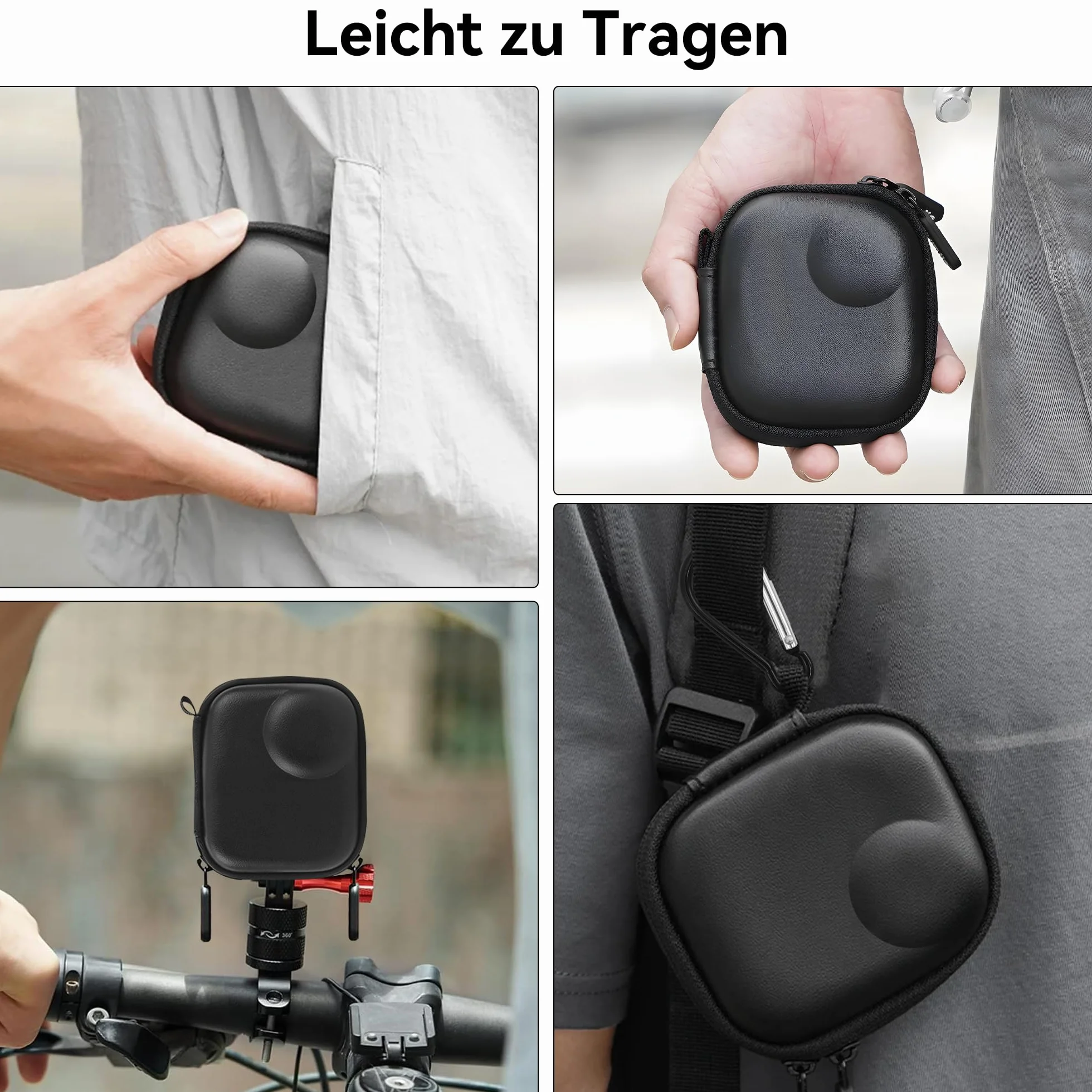Osmo Nano Etui Transportowe Twarda Powłoka PU Torba Podróżna do DJI Osmo Nano Akcesoriów Kamery Pokrowiec Ochronny z Karabińczykiem