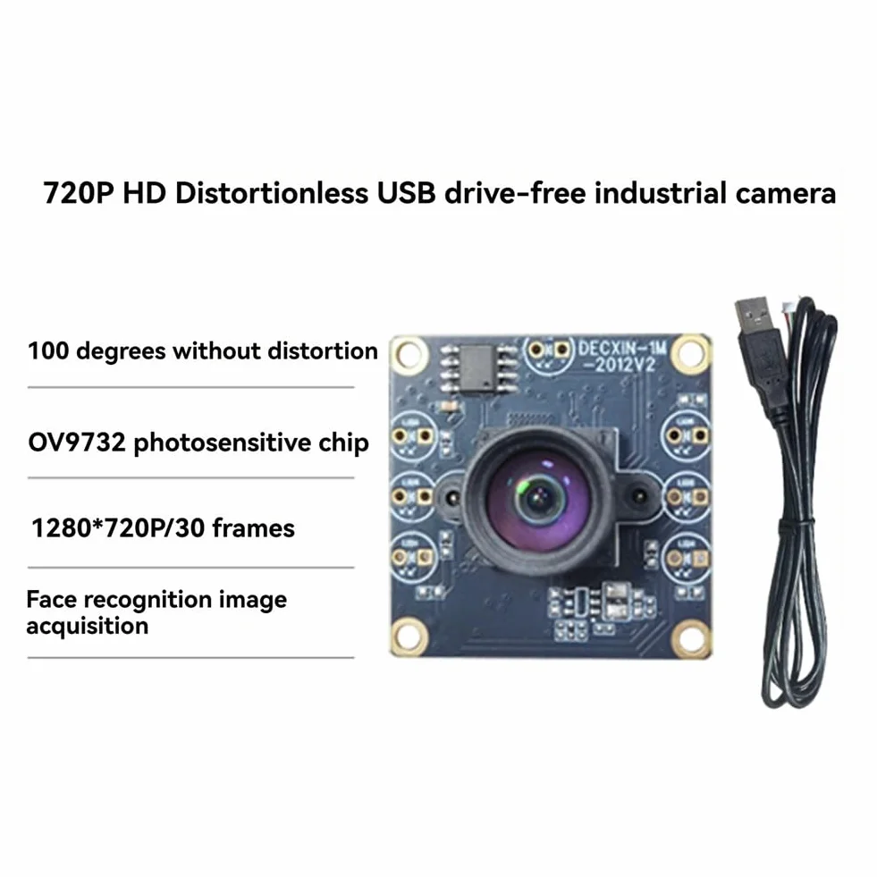 TsoLay 6 zestawów 100-stopniowy moduł kamery 1MP OV9732 1280x720 USB
