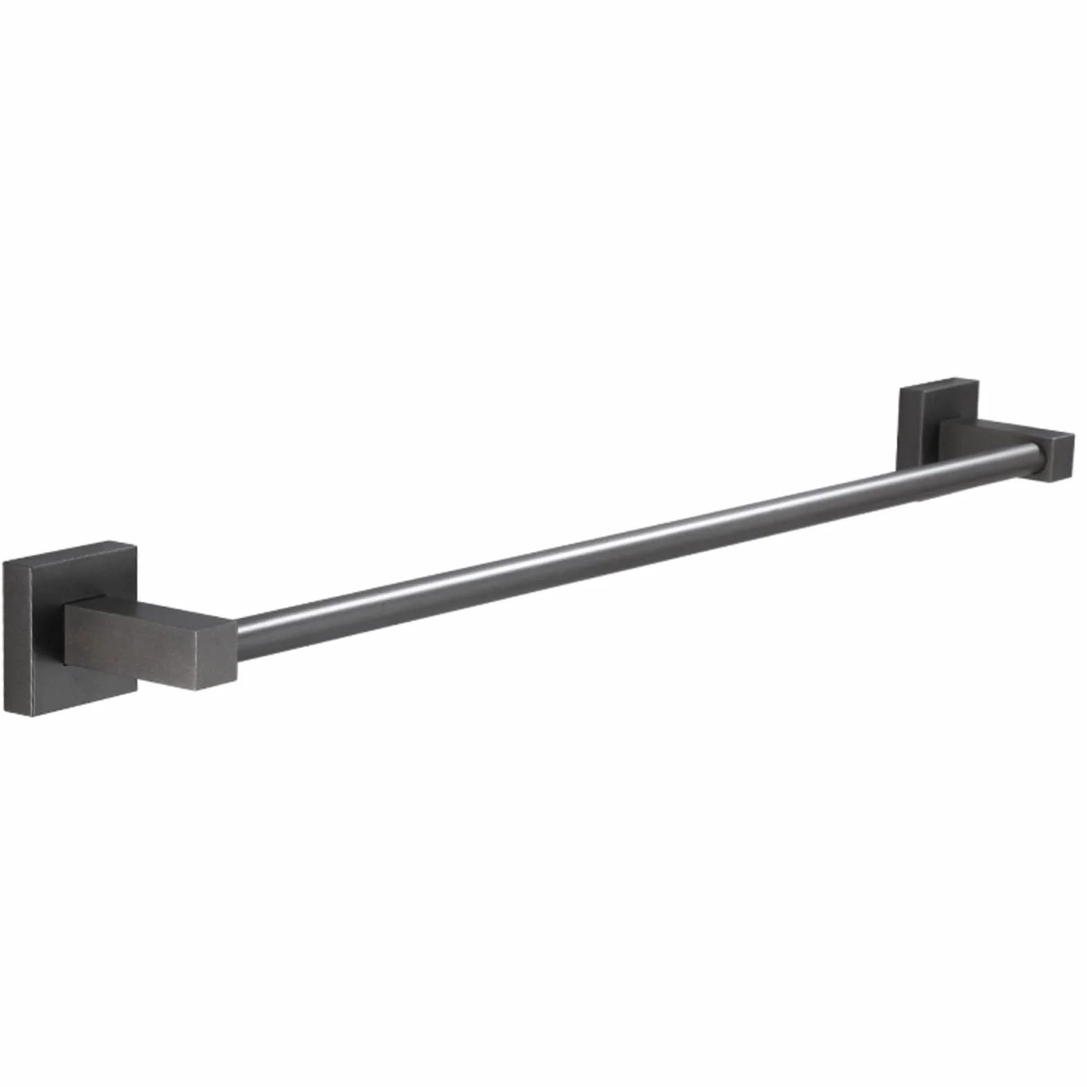 Poręcz na ręczniki, aluminiowy pojedynczy wieszak na ręczniki kąpielowe, ścienny uchwyt na ręczniki do łazienki lub kuchni, montaż na śruby, 40 cm - 80 cm (rozmiar: 50 cm)