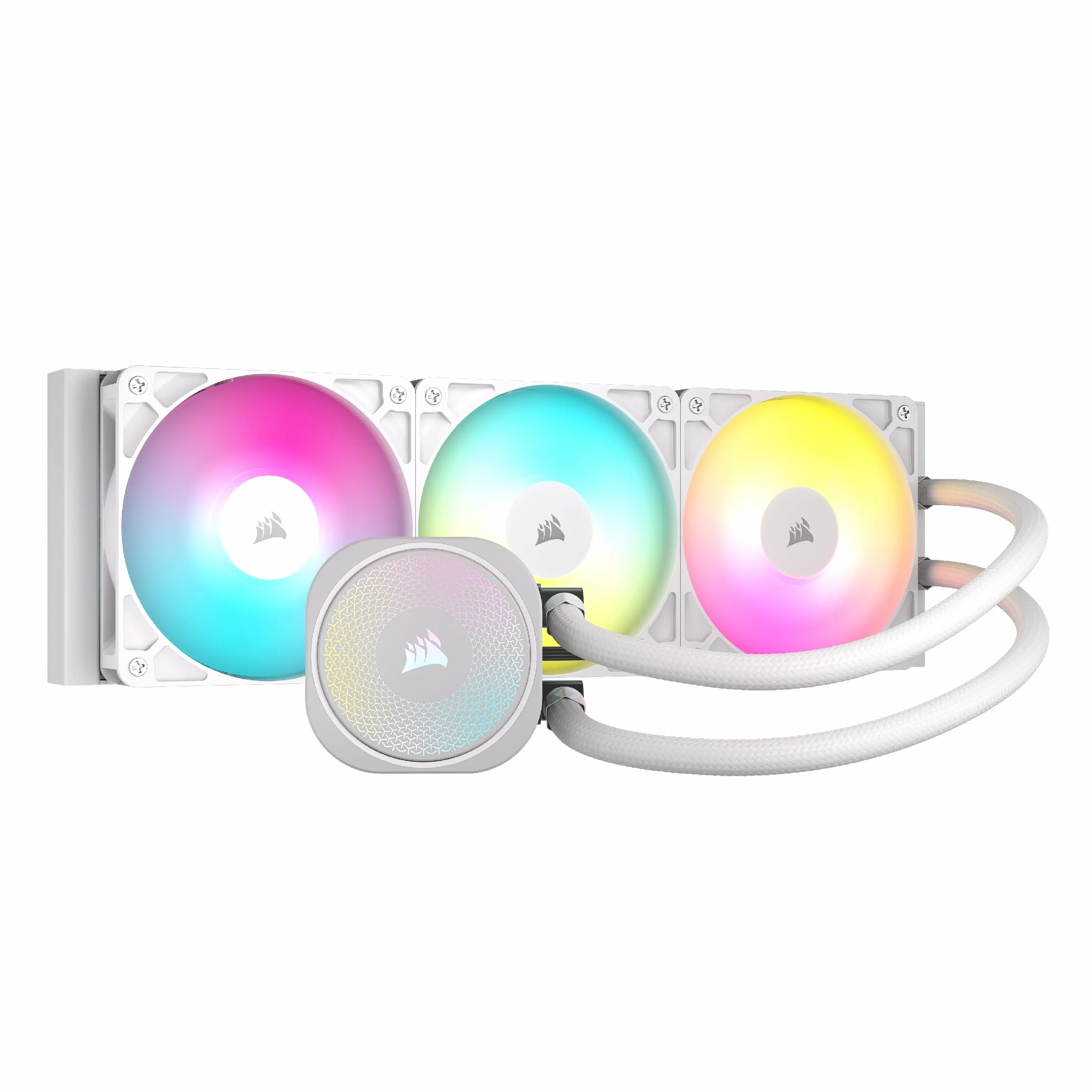 CORSAIR NAUTILUS 360 RS ARGB Układ Chłodzenia Procesora Cieczą – 360mm AIO – Bezpośrednie Połączenie z Płytą Główną – Intel LGA 1851/1700, AMD AM5/AM4 – 3x RS120 ARGB Wentylatory – Biały