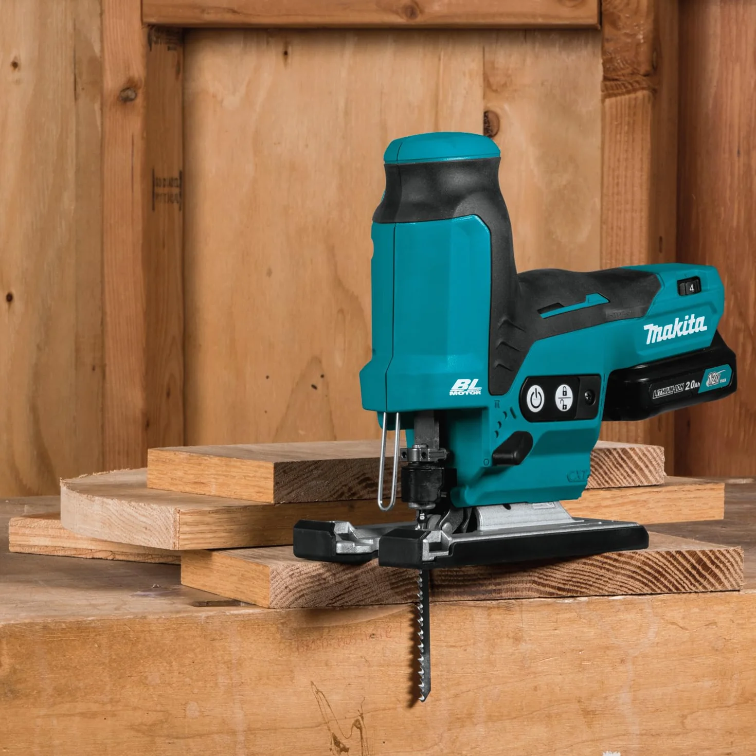 Makita JV102DZ Wyrzynarka, 18 W, Niebieski, 12 V
