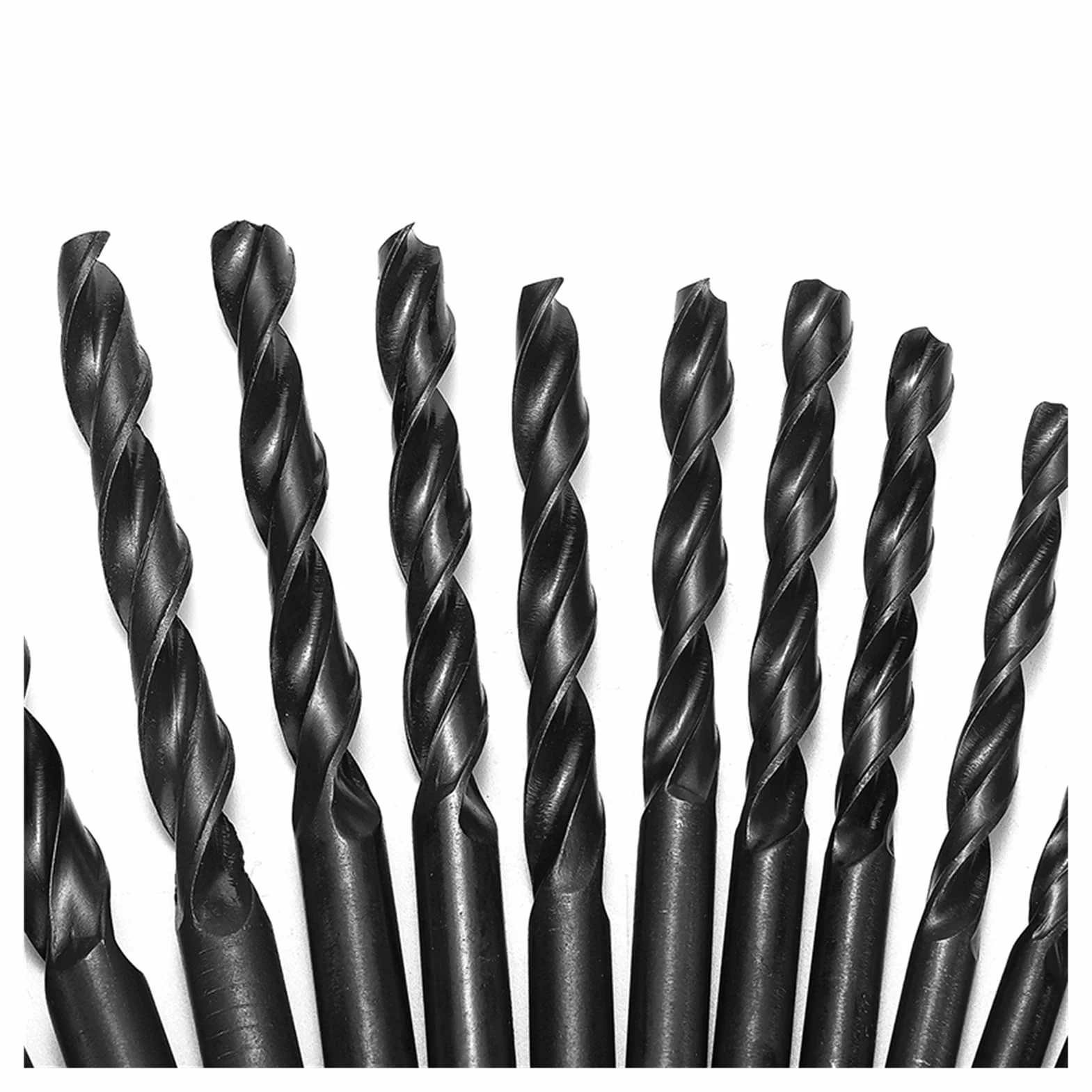 19/25 sztuk/zestaw 1-13mm HSS 118 stopni Crack Point wiertło kręte, z metalowym pudełkiem do przechowywania, do wiercenia w stali i żeliwie (kolor: 25 sztuk) (19 sztuk)