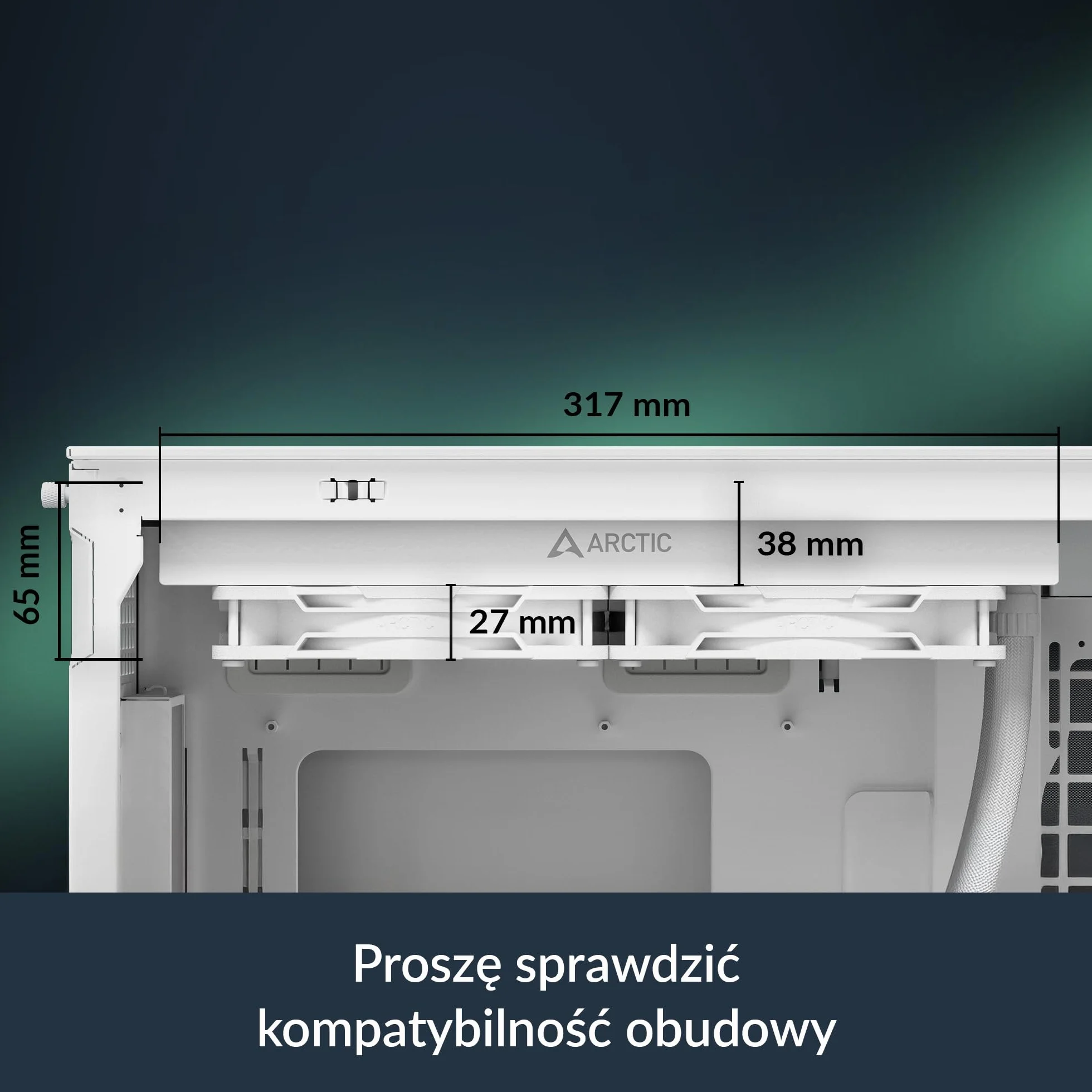 ARCTIC Liquid Freezer III Pro 280 A-RGB chłodzenie wodne AIO CPU 2x140mm 38mm PWM biały