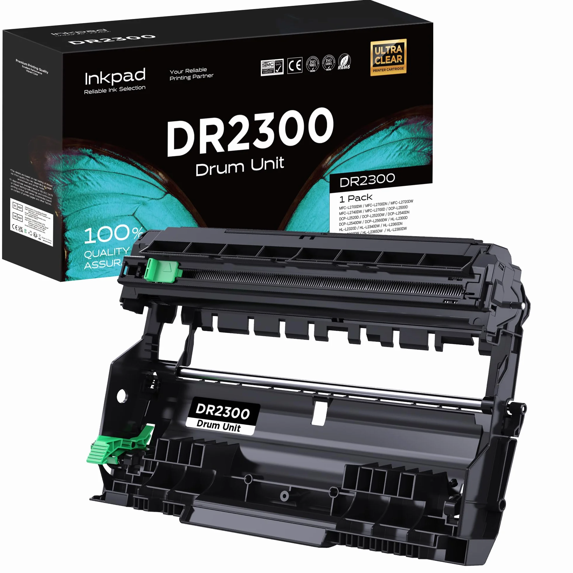 Bęben kompatybilny z Brother DR2300 do HL-L2300D L2340DW L2360DN L2365DW DCP-L2500D L2520DW L2540DN L2700DW (1 sztuka)