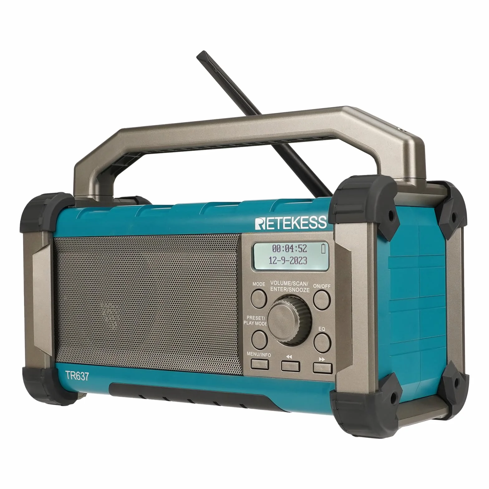 Retekess TR637 Bezprzewodowe Radio Bluetooth FM AM Ładowalne 5000 mAh Przenośny
