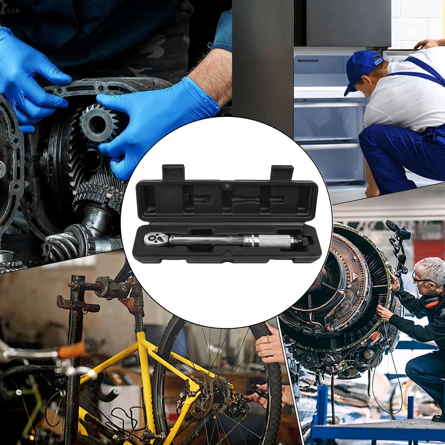 Klucz dynamometryczny grzechotkowy 20-230 Nm 72-Zębowa Grzechotka | Wielofunkcyjny Klucz Dynamometryczny do domu, przemysłu, biura, warsztatu, na zewnątrz, do samochodów, rowerów,