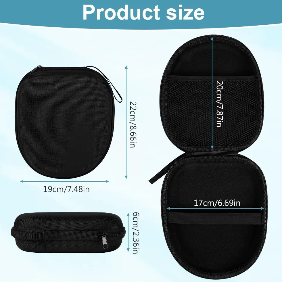 Etui Kompatybilny z Sony WH-1000XM4 WH-CH700 WH-CH710 WH-CH720N JBL 720BT 710BT, Twarda Obudowa EVA, Przenośna Torba Podróżna, Czarny