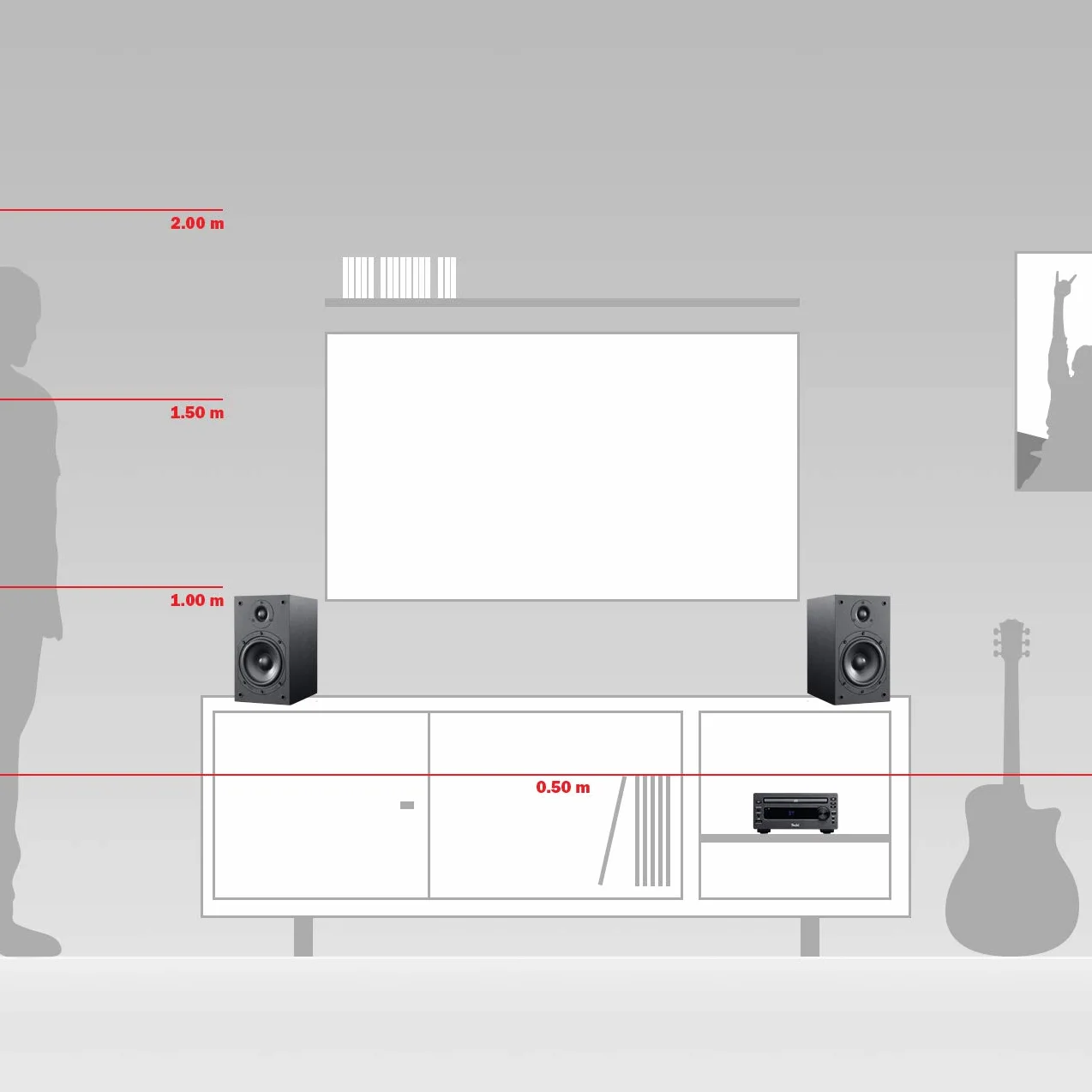 Teufel KOMBO 11 System stereo, odtwarzacz CD, Bluetooth, DAB+, czarny