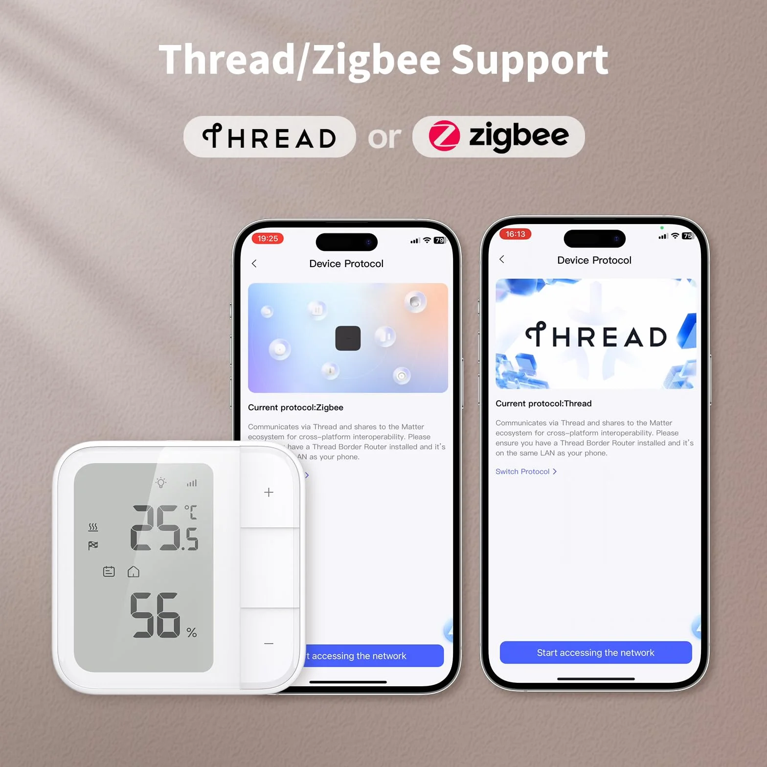 Aqara W500 Termostat Do Ogrzewania Podłogowego, 16 A, Thread/Zigbee, Matter, Czujnik NTC