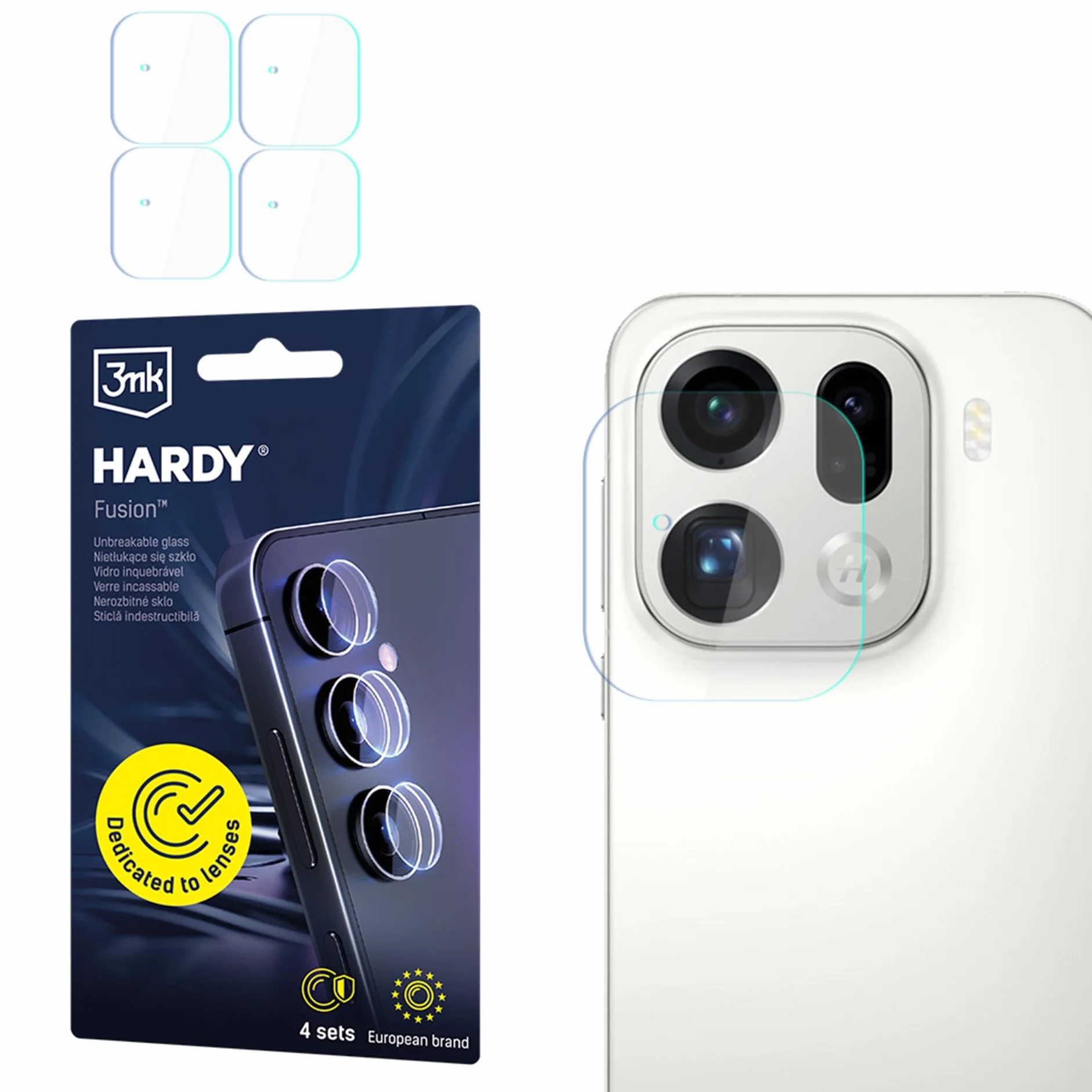 3mk Fusion Lens Protection Szkło Hybrydowe do Oppo Find X9 Pro, Ochrona Soczewki