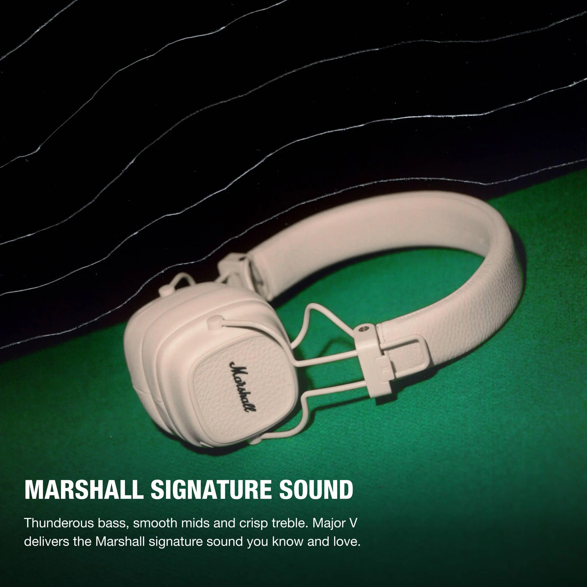 Marshall Major V Bezprzewodowe słuchawki Bluetooth Biały
