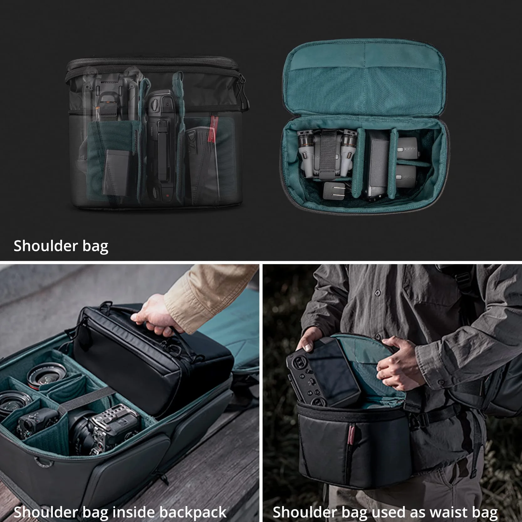 PGYTECH OneMo 2 plecak na aparat 35L-45L wodoodporny torba na ramię do laptopa 17 cali