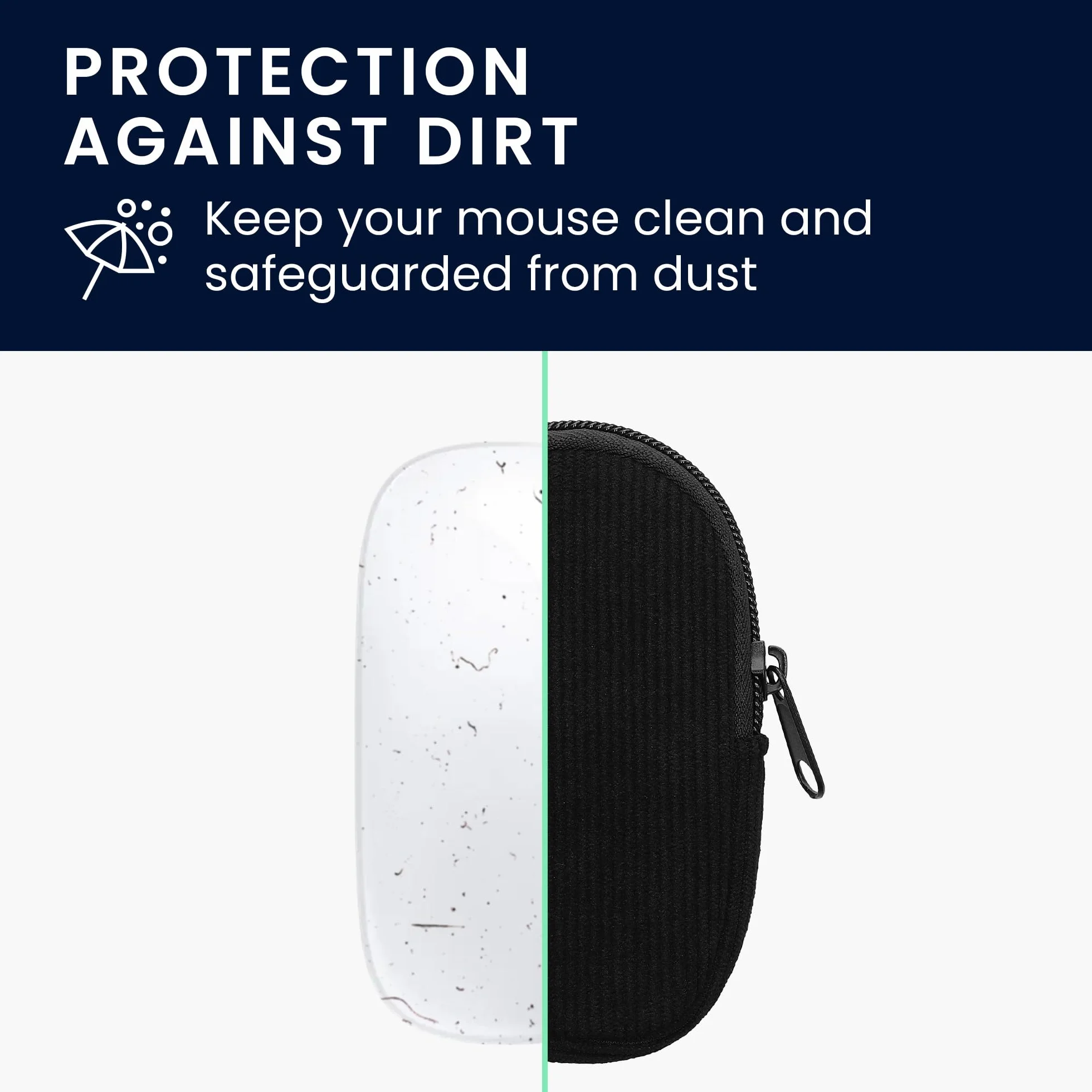 kwmobile Etui ochronne Apple Magic Mouse 1/2, neoprenowe, czarne