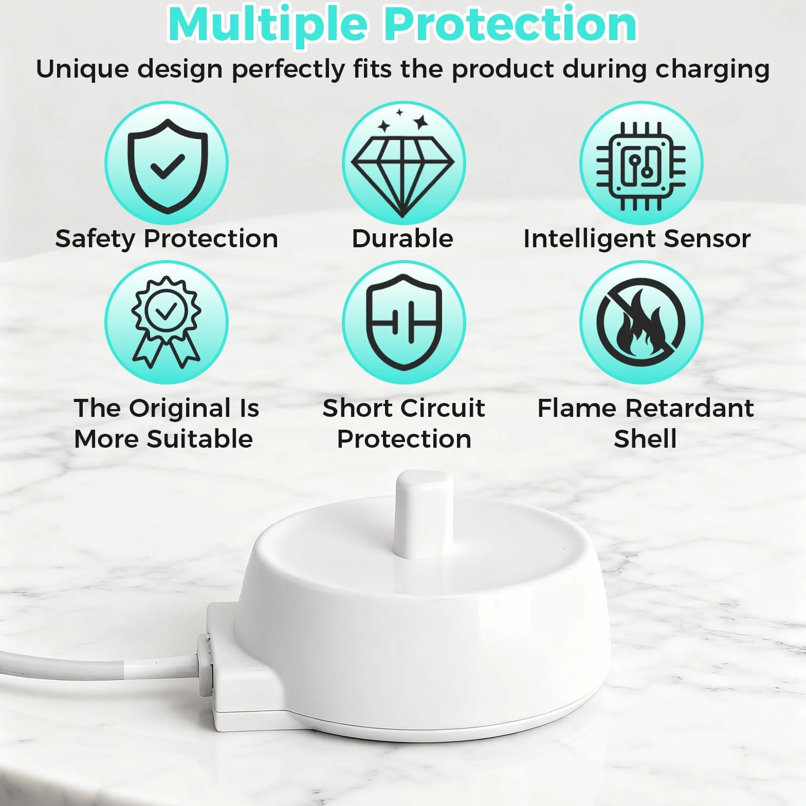 Ładowarka do szczoteczek do zębów z elektryczną szczoteczką do zębów Braun Oral B Vitality Pro Pro 3 3500 Series 3 Plus Genius X iO2 iO3 iO4 iO5 iO6 Ładowarka do szczoteczek do zębów Kabel ładujący