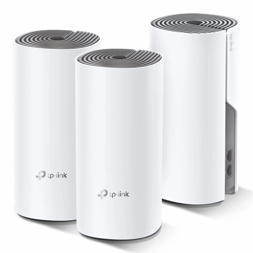 TP-Link Deco E4 (3-Pack) System Mesh WiFi AC1200 Dwuzakresowy 2.4GHz/5GHz MU-MIMO Biały
