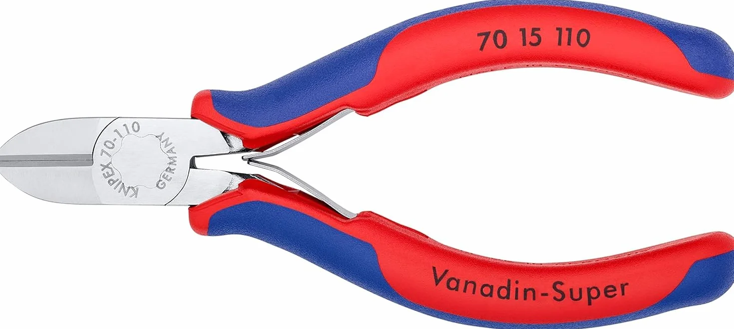 KNIPEX Szczypce tnące boczne chromowany z osłonkami wielokomponentowymi 110 mm, 70 15 110
