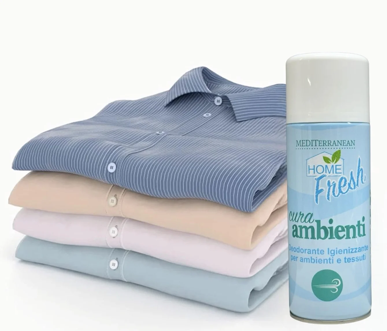 HOME PRO MEDITerranean odświeżacz powietrza w sprayu do dezynfekcji pomieszczeń tekstylia pochłaniacze zapachów, szafa i szuflady eliminuje zapachy, perfumy samochodowe, ubrania 400 ml