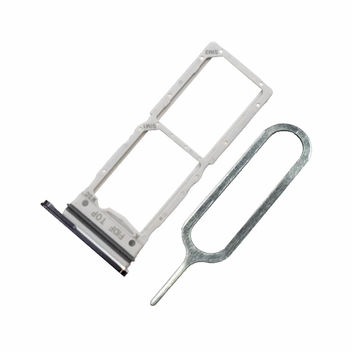MMOBIEL podwójny SIM Card Slot Tray Holder Replacement Kompatybilny z Samsung Galaxy Z Fold 5 5G - Incl. Uszczelka gumowa i Sim Pin - Czarny