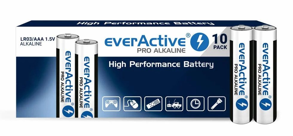 Everactive Pro EV03S10P Zestaw Baterii 10 sztuk Czarny Biały