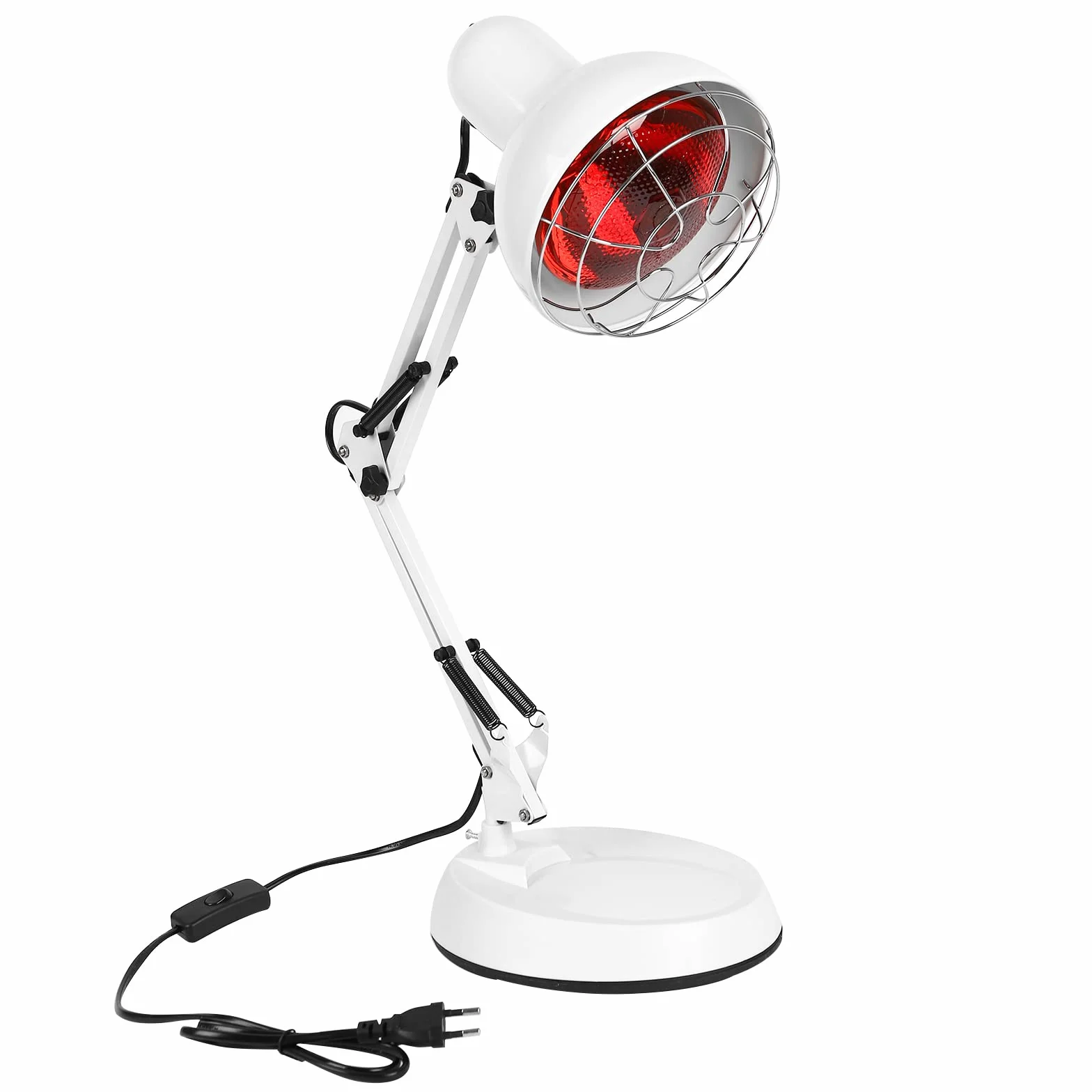 Lampa na podczerwień, 150 W, czerwone światło, lampa na podczerwień, do leczenia przeziębienia i relaksu mięśni