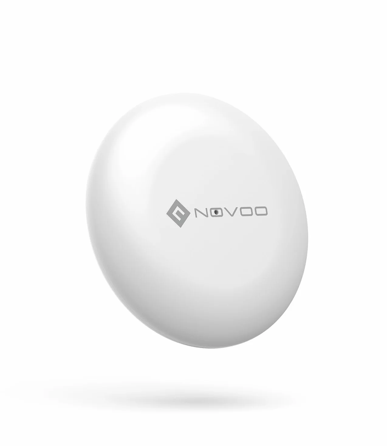 NOVOO Inteligentny tag Bluetooth kompatybilny z Apple & Google Find My, alarm 80dB, wodoodporny IPX5, wymienna bateria