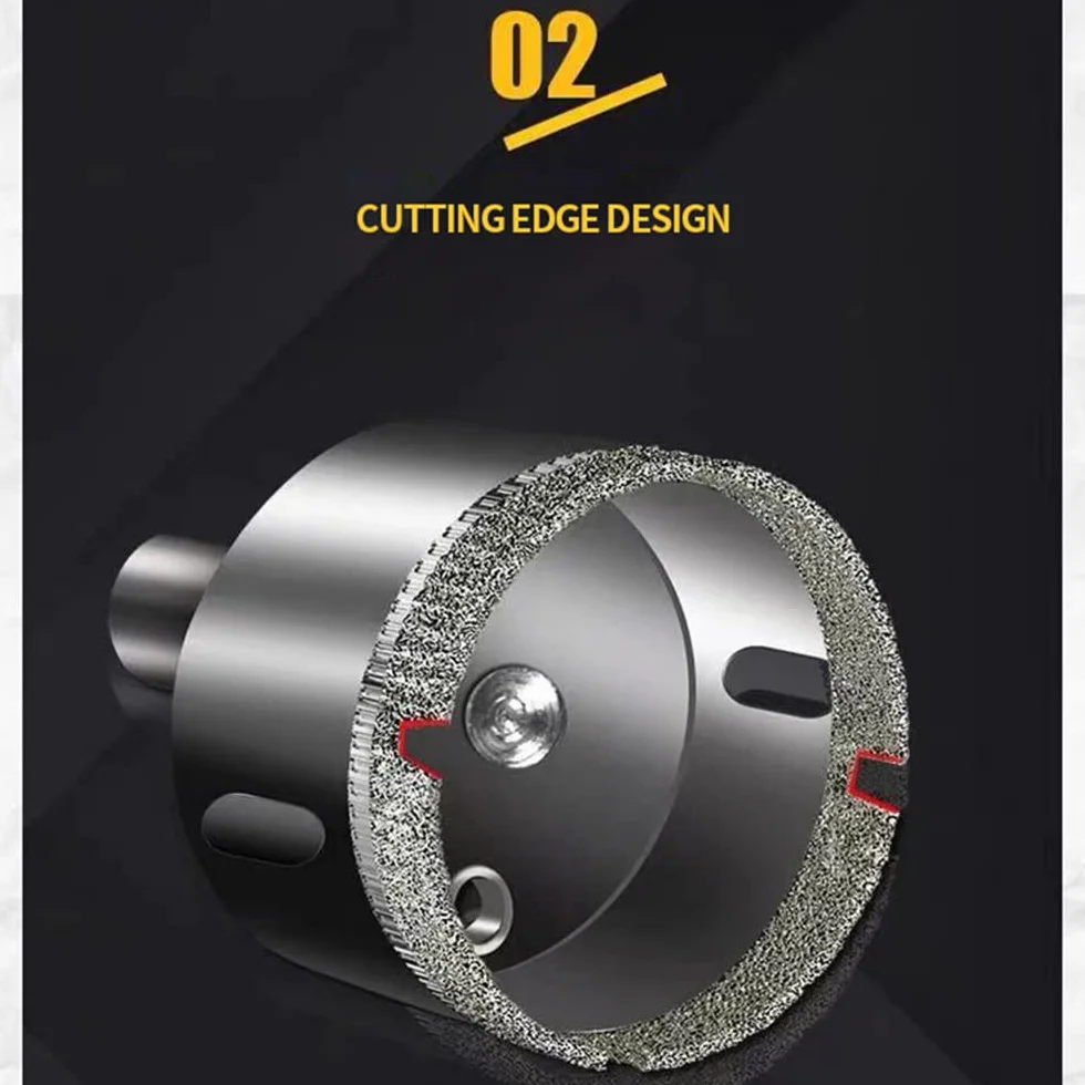 6-180mm diamentowe wiertło do szkła płytki marmurowe szklane ceramiczne otwornice wiertła narzędzia tnące wiertło diamentowe do elektronarzędzi, 130mm