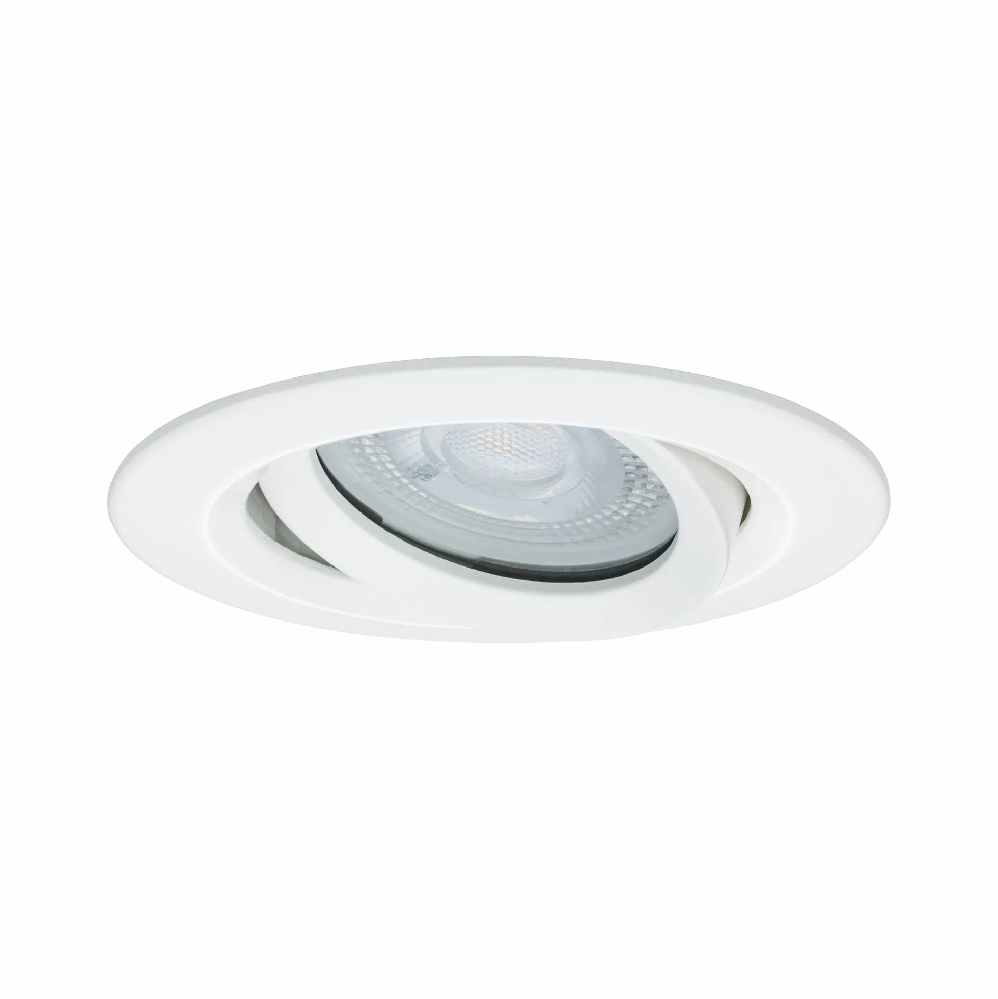 Paulmann 92898 Nova oprawa do zabudowy LED, wychylna, okrągła, 7W spot, IP65, GU10, Kolor biały, reflektor do zabudowy