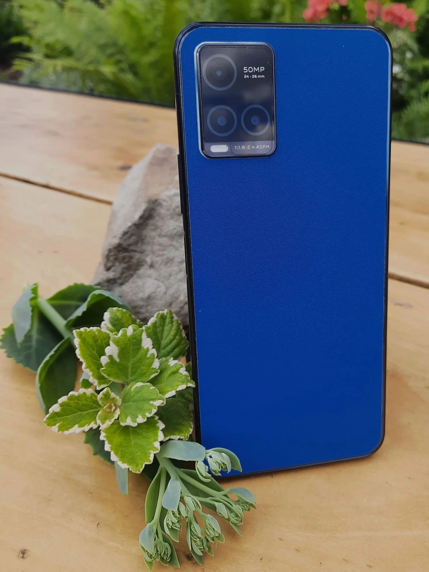 apgo Skórka strukturalna na tył do Oppo Reno3 CPH2043 - Niebieski Pastel Matowy