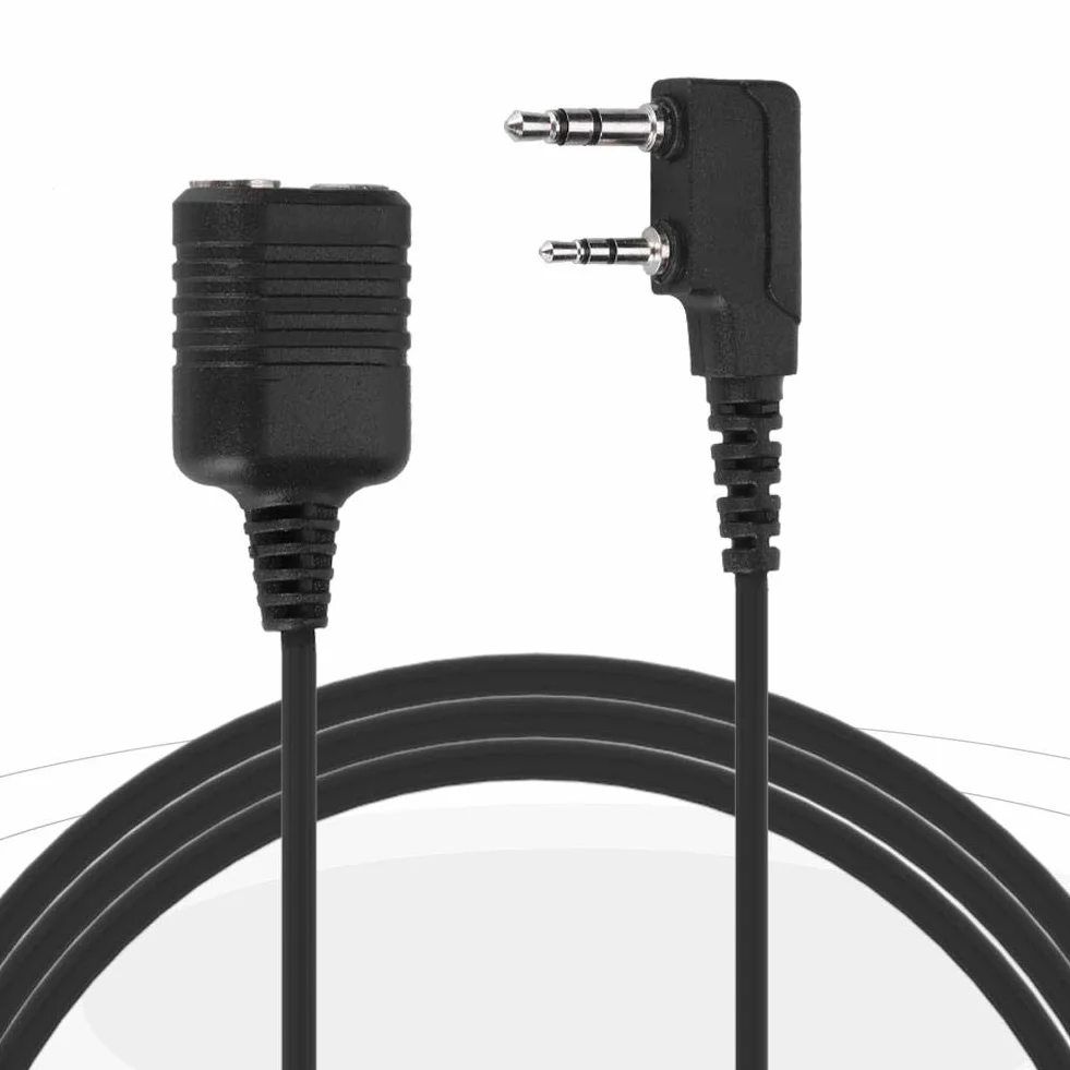Bewinner Kabel mikrofonowy 2-pinowy do Walkie-Talkie z głośnikiem