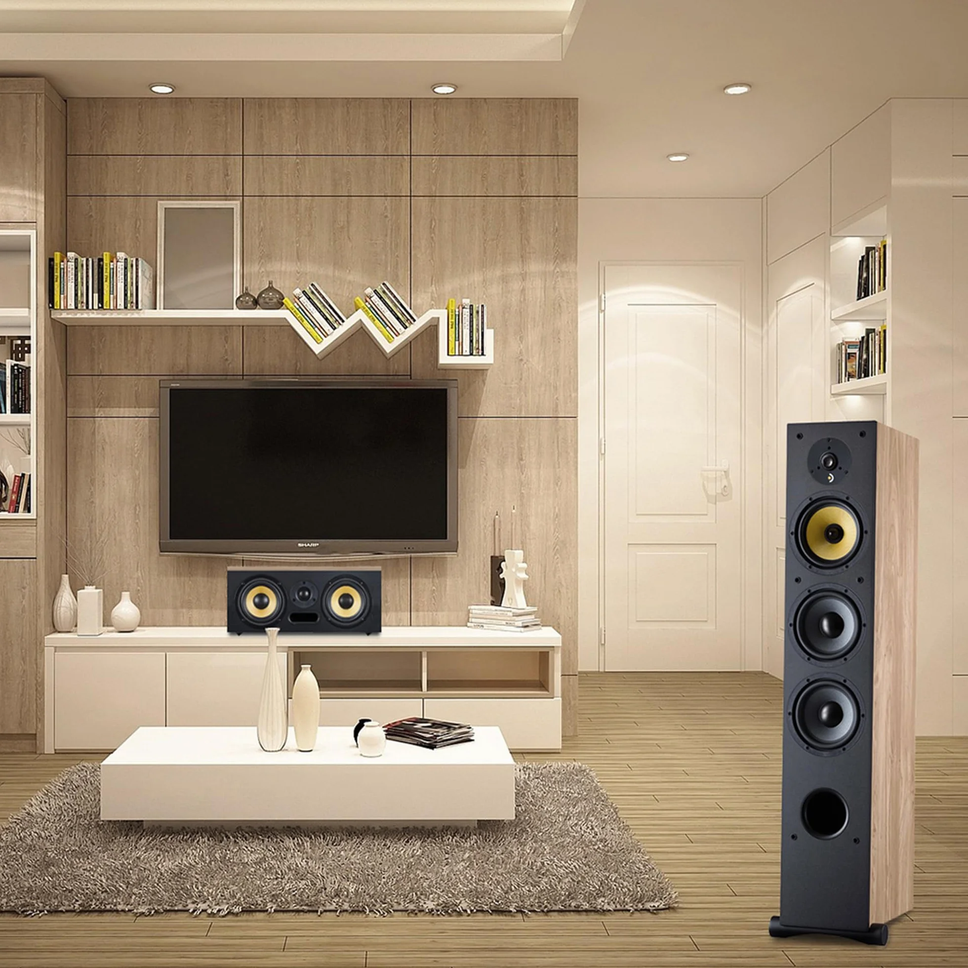 Davis Acoustics Ariane 7 Jasny dąb 3-drożna kolumna głośnik pojedynczo