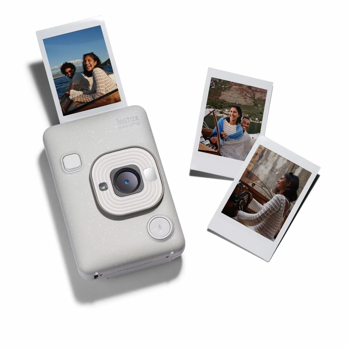 Fujifilm INSTAX mini LiPlay hybrydowy aparat natychmiastowy 2,7 cala LCD USB-C Misty White