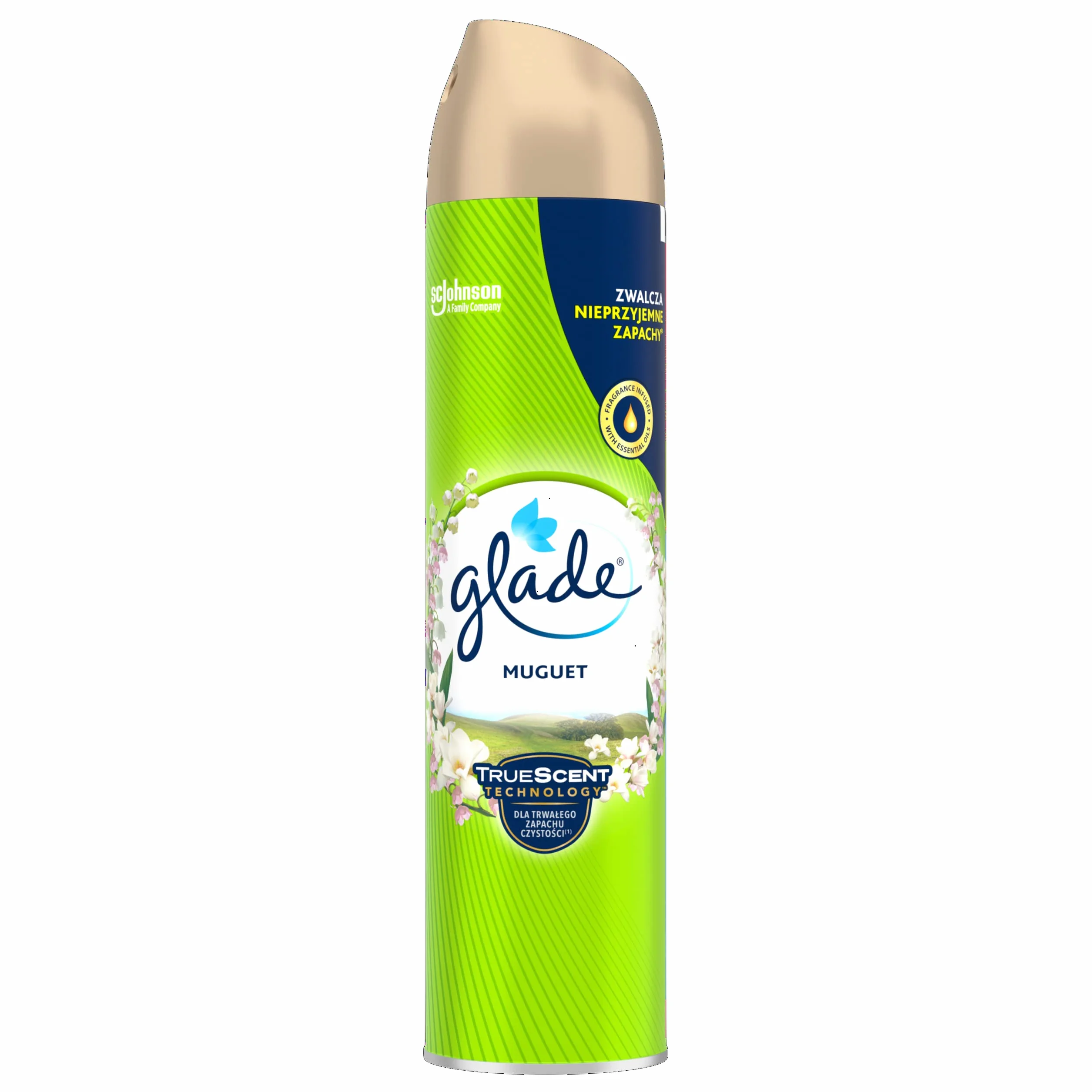 Glade Odświeżacz Powietrza w Sprayu, Eliminuje Nieprzyjemne Zapachy w Domu i Łazience, Różne Zapachy, Zestaw 4 x 300 ml