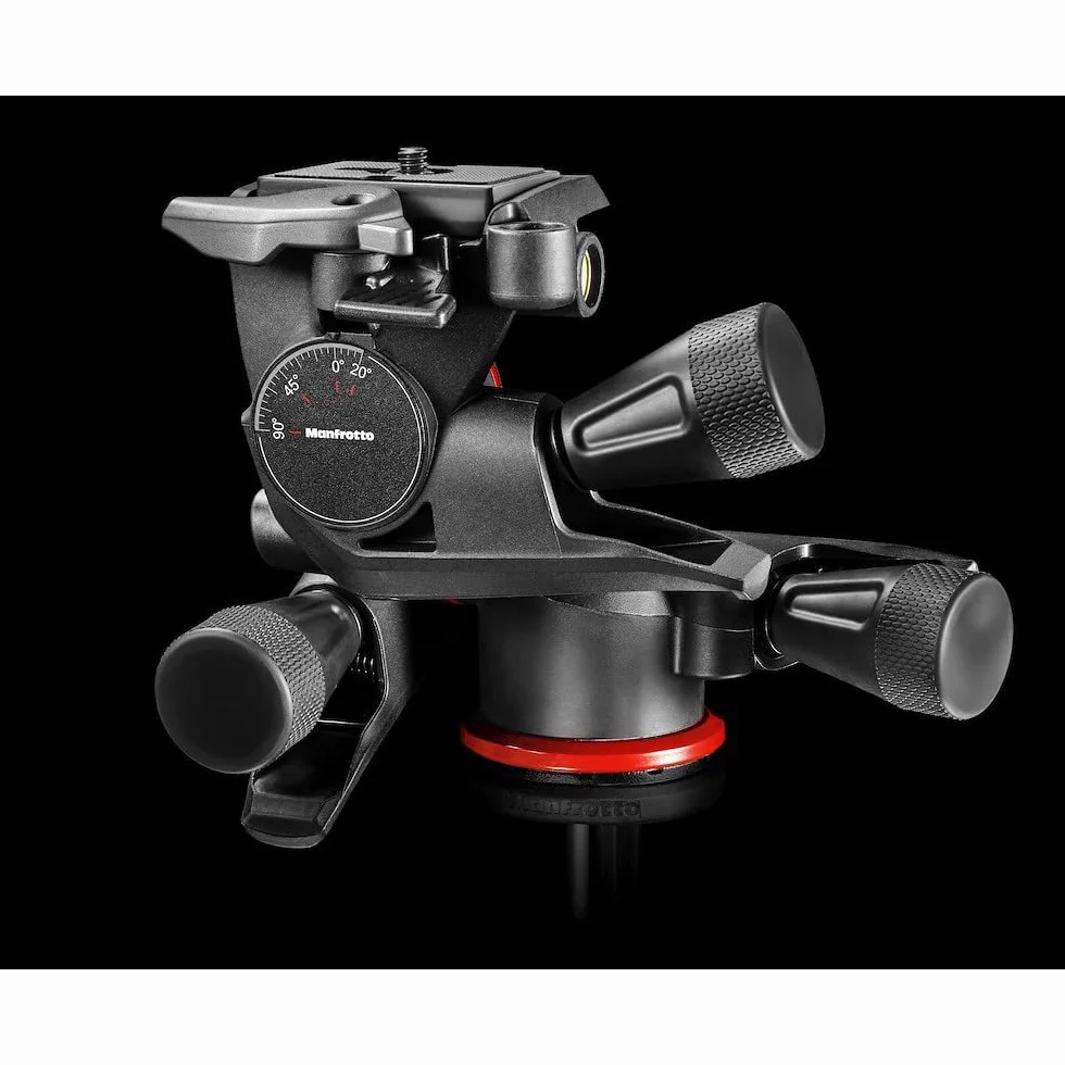 Manfrotto XPRO 3-Wege-Neiger Stativkopf 3-Achsen-Bewegung Kamera für Fotografie Video-Blogs