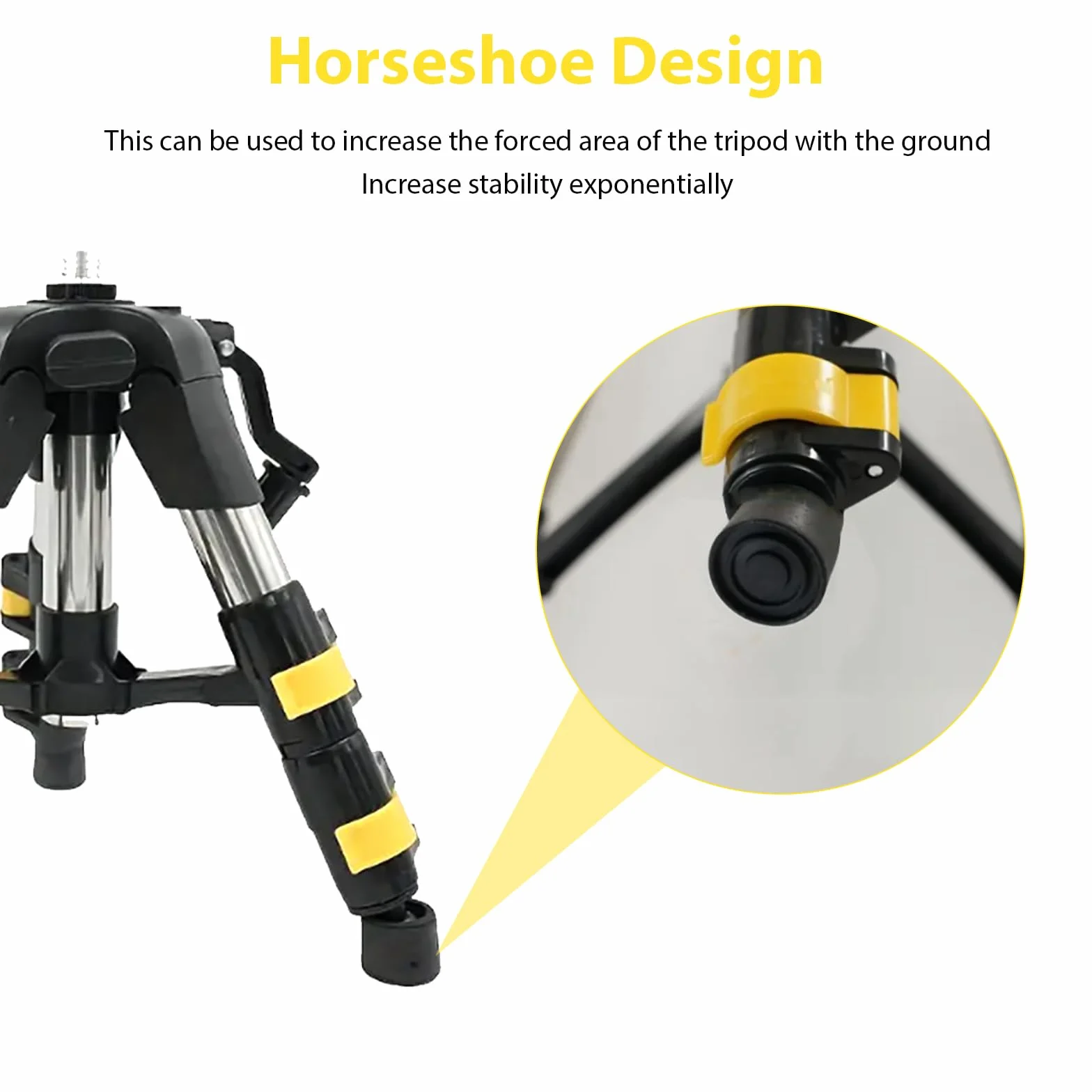 Profesjonalny statyw laserowy, 50-120 cm, regulowana wysokość, gwint zewnętrzny 5/8"-11 i adapter gwintowany 1/4"-20, z etui na statyw laserowy