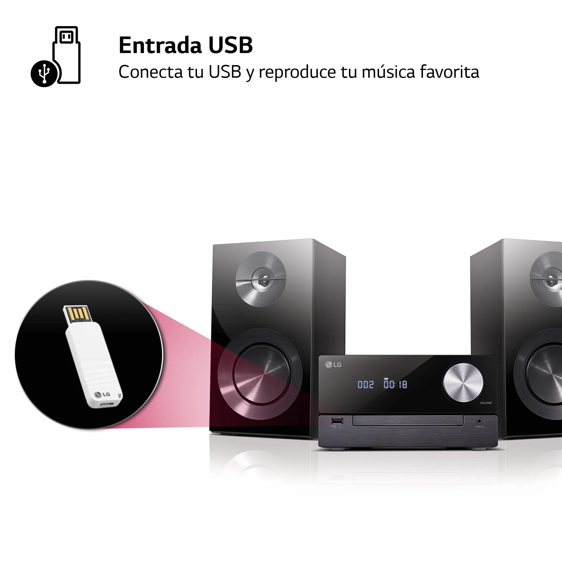 LG CM2460DAB Zestaw Stereo 100W Czarny